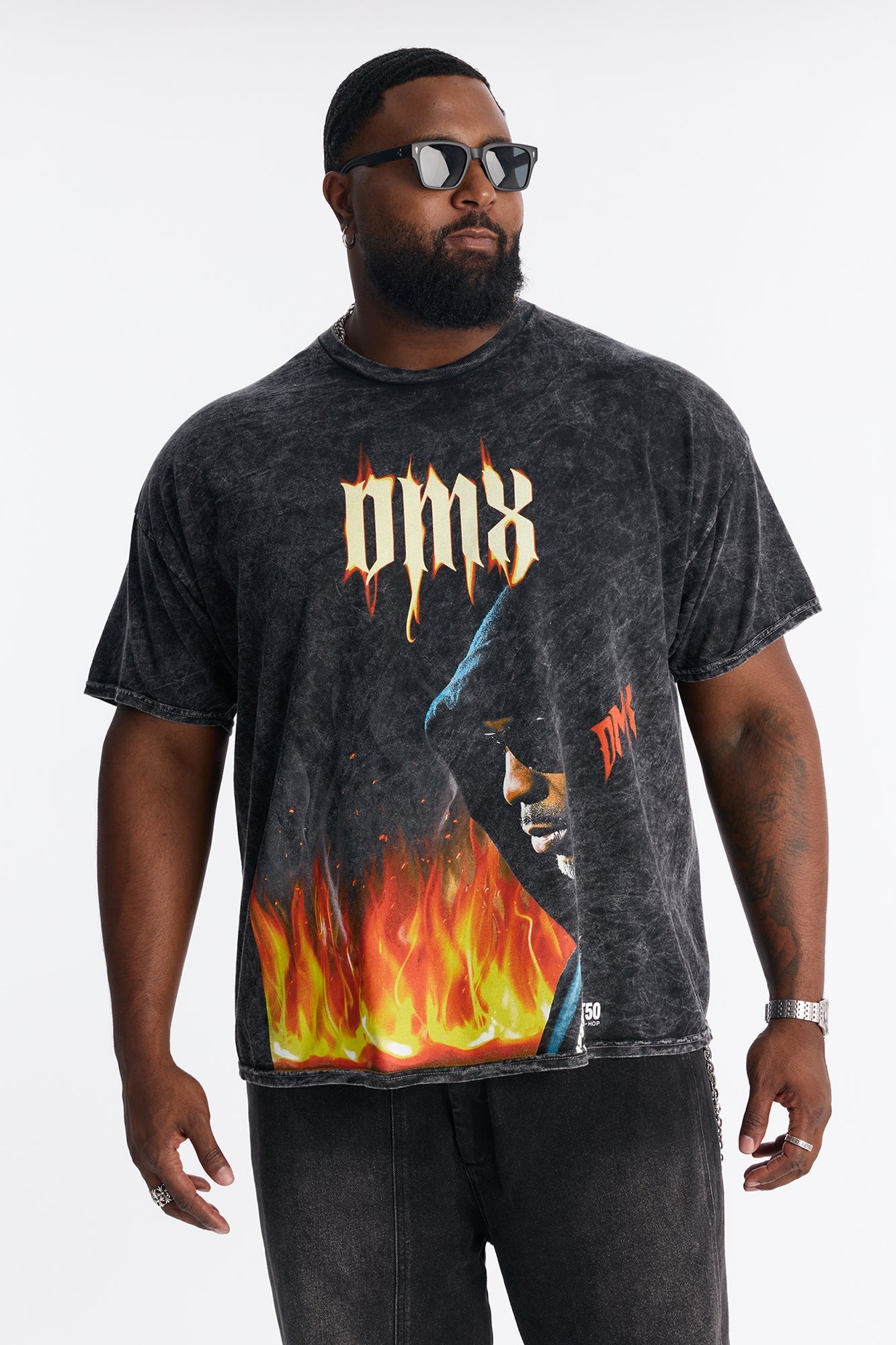 DMX On Fire Short Sleeve Tee - Black