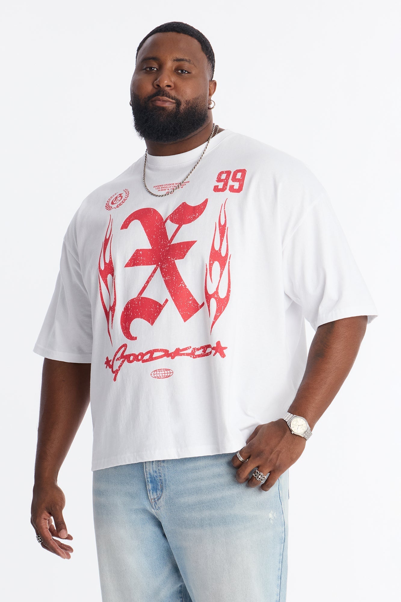 Goodkid Boxy Short Sleeve Tee - White