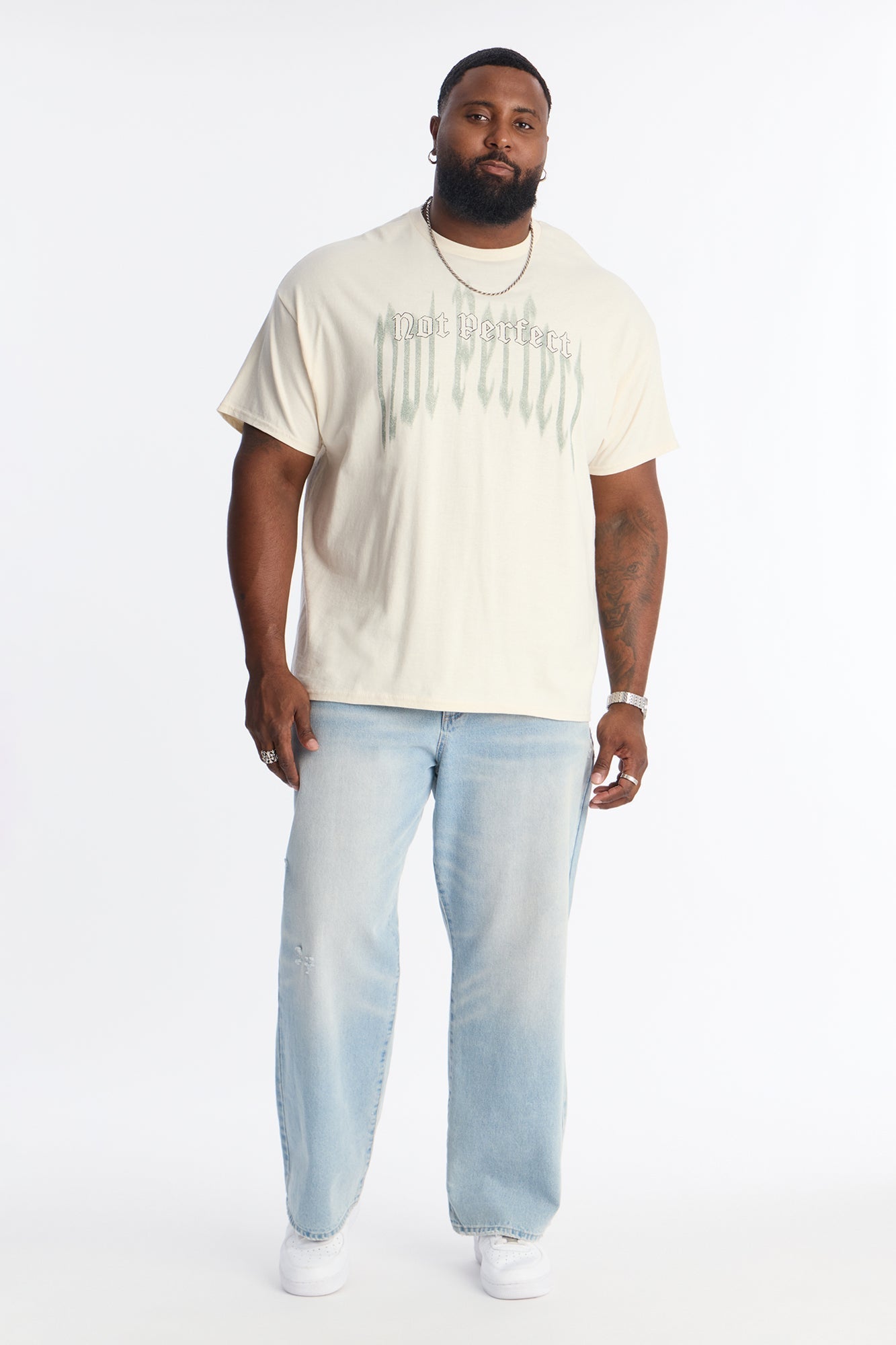 Not Perfect Short Sleeve Tee - Natural