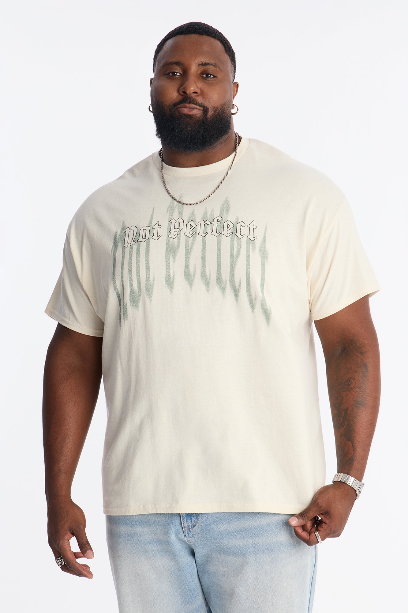 Not Perfect Short Sleeve Tee - Natural