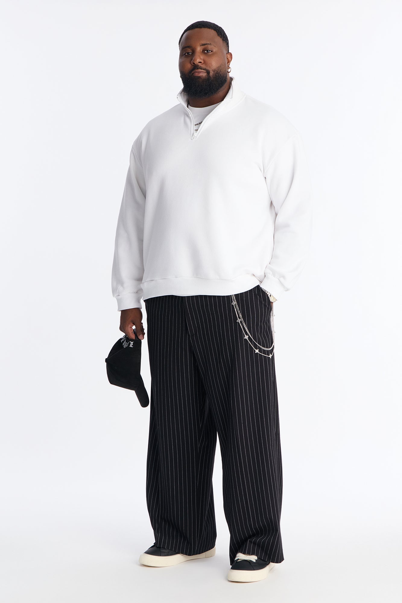 Built For Success Quarter Zip Sweatshirt - White