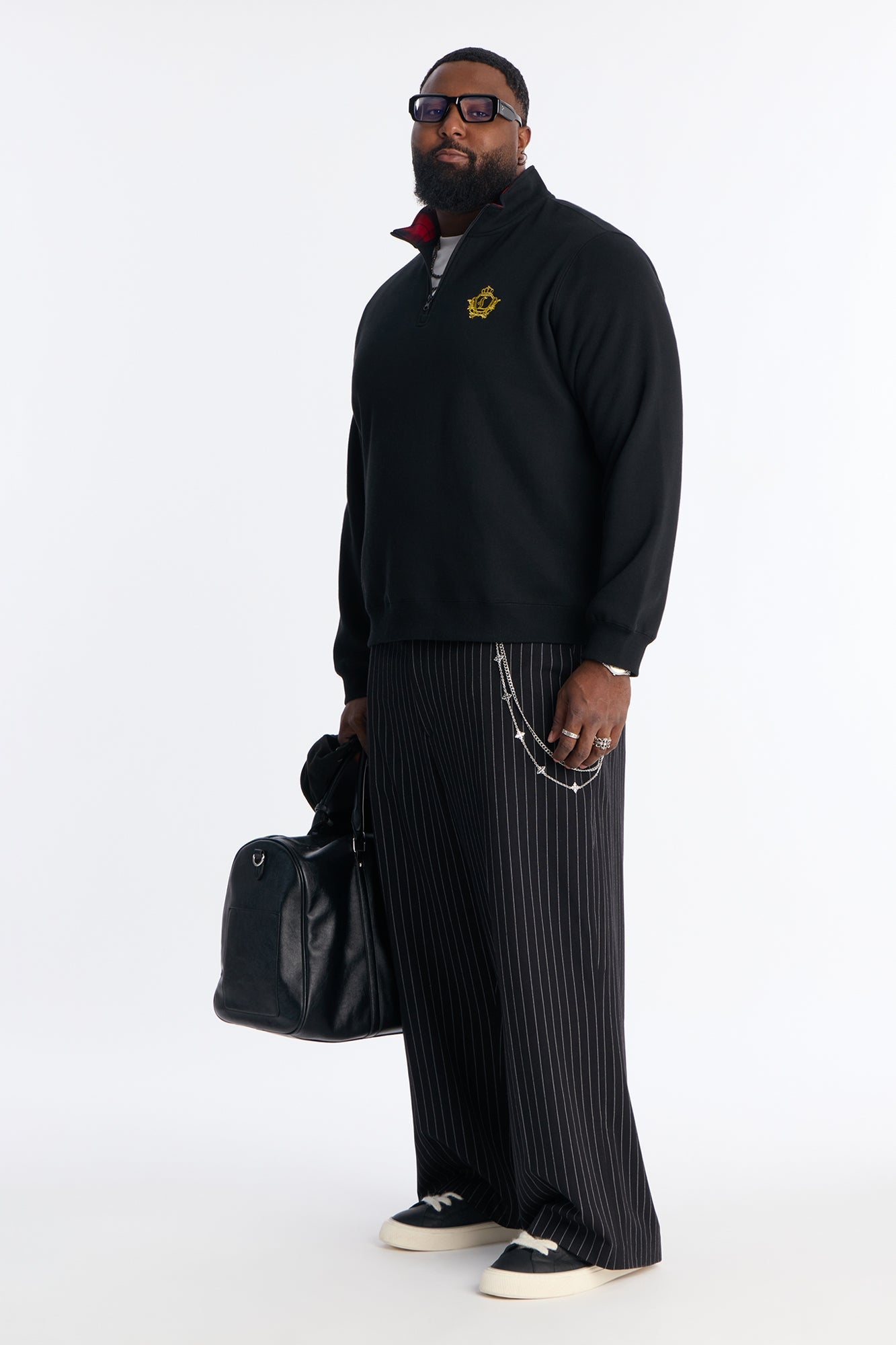 First Class Quarter Zip Sweatshirt - Black