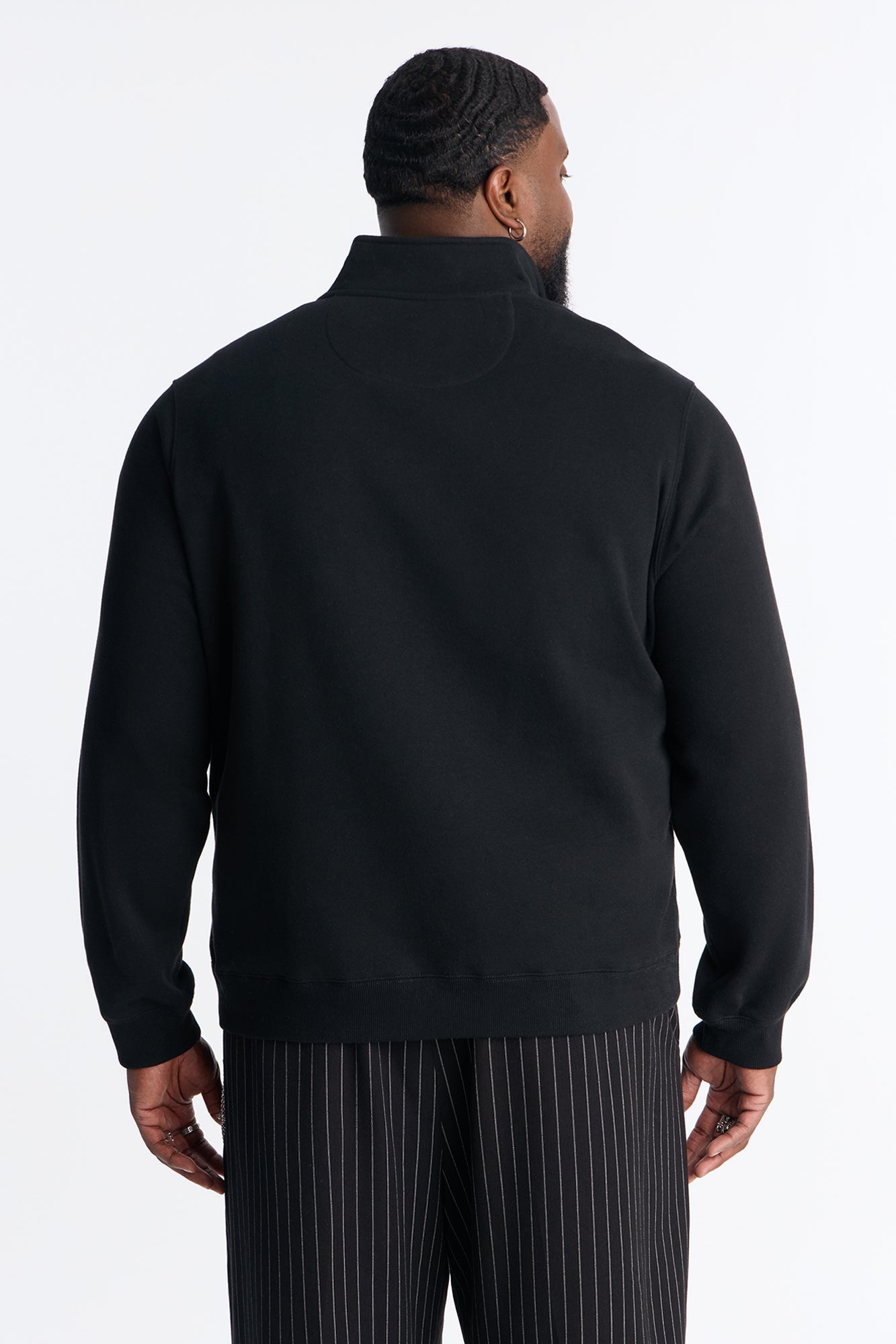 First Class Quarter Zip Sweatshirt - Black