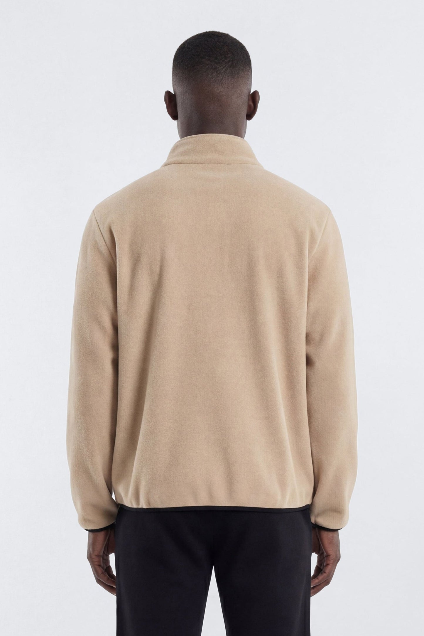 Nova Polar Fleece Quarter Zip Jacket - Taupe/combo
