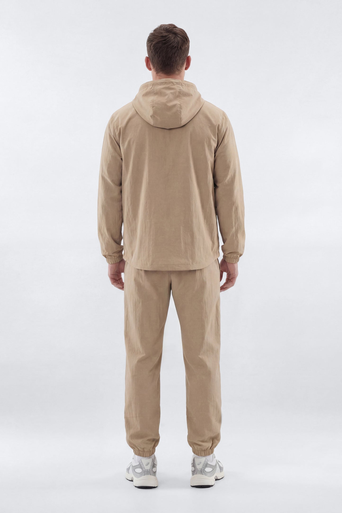 CoreNylon Hooded Full Zip Jacket - Taupe
