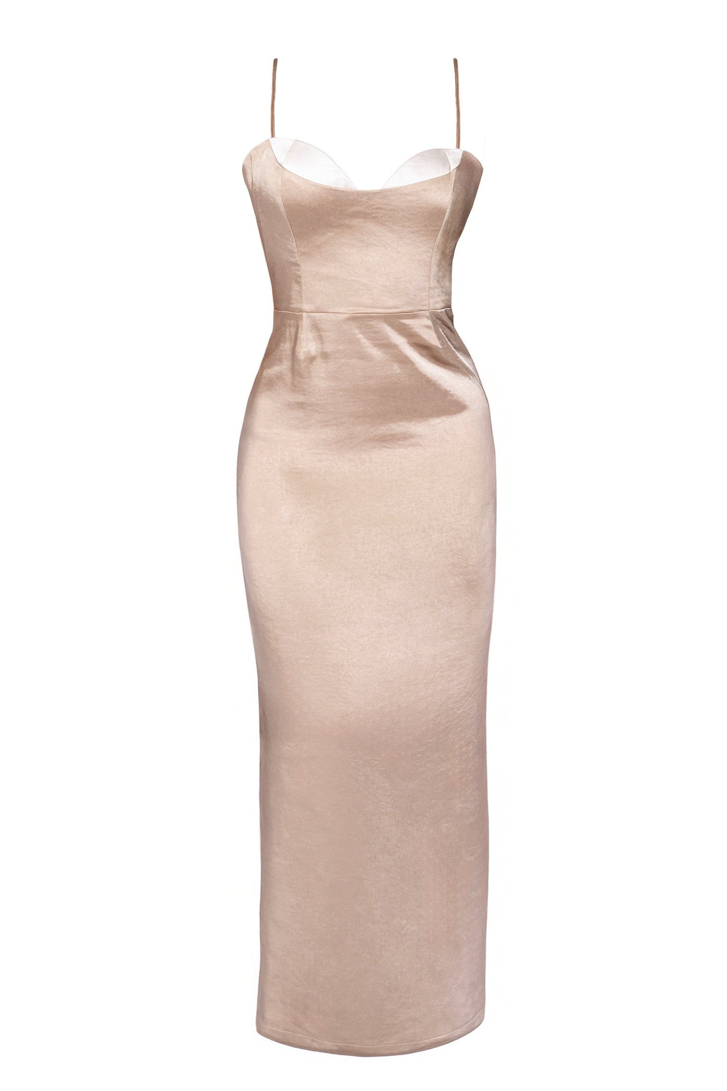 Taupe Moment In Time Maxi Dress JLUXLABEL