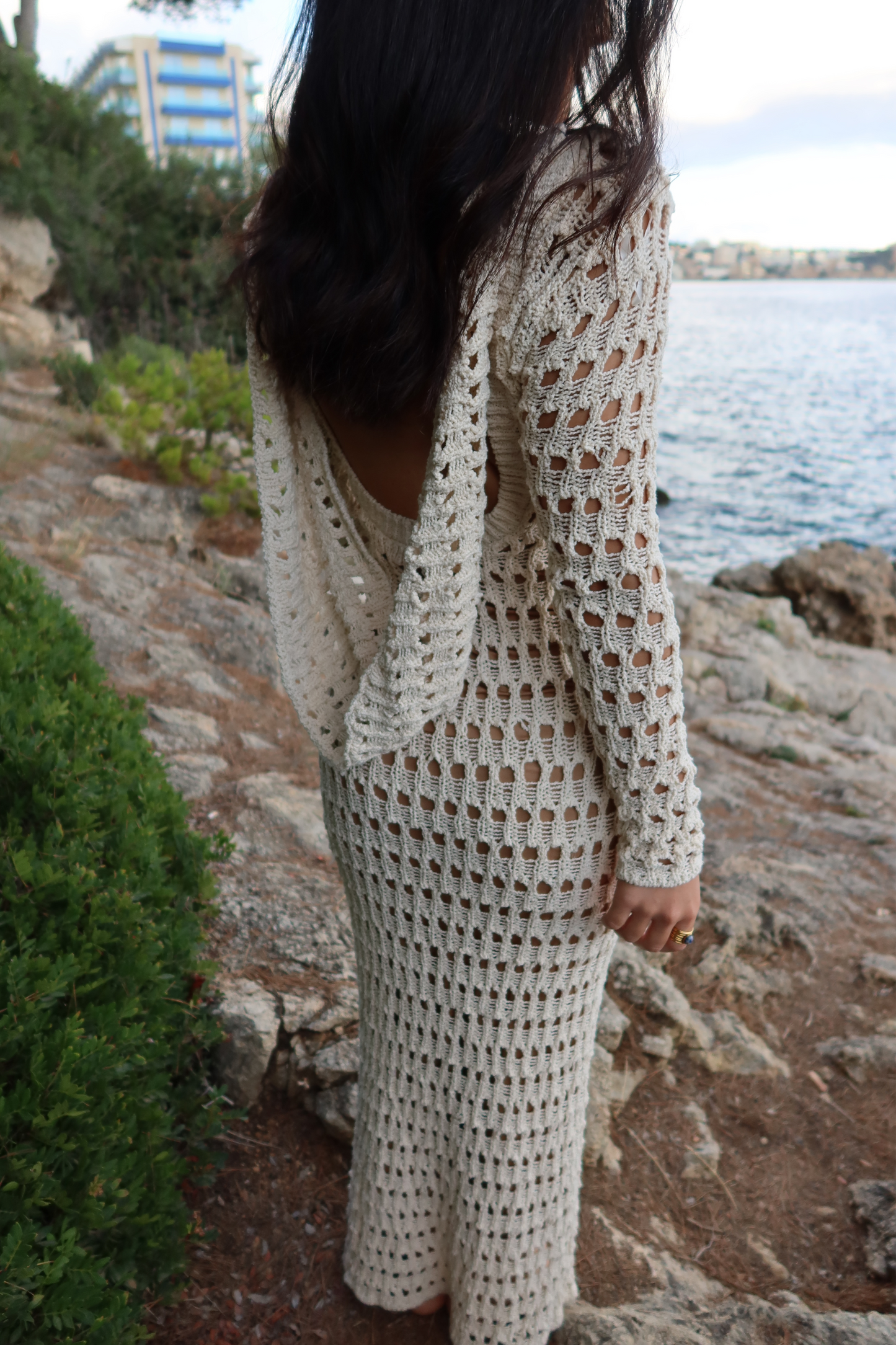 Milk Serene Wonders Crochet Dress JLUXLABEL