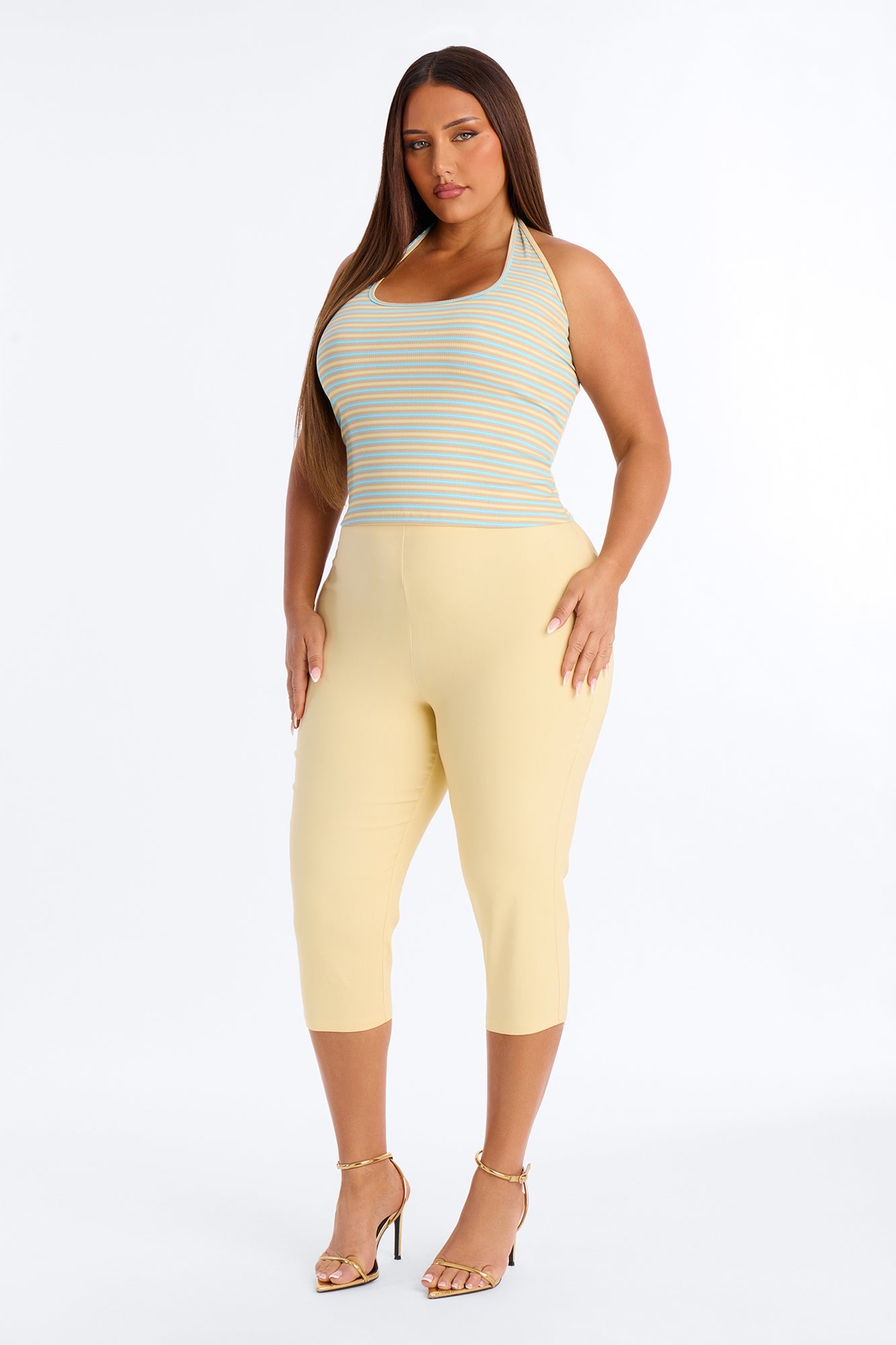 Just A Girl Capri Pant - Butter Yellow