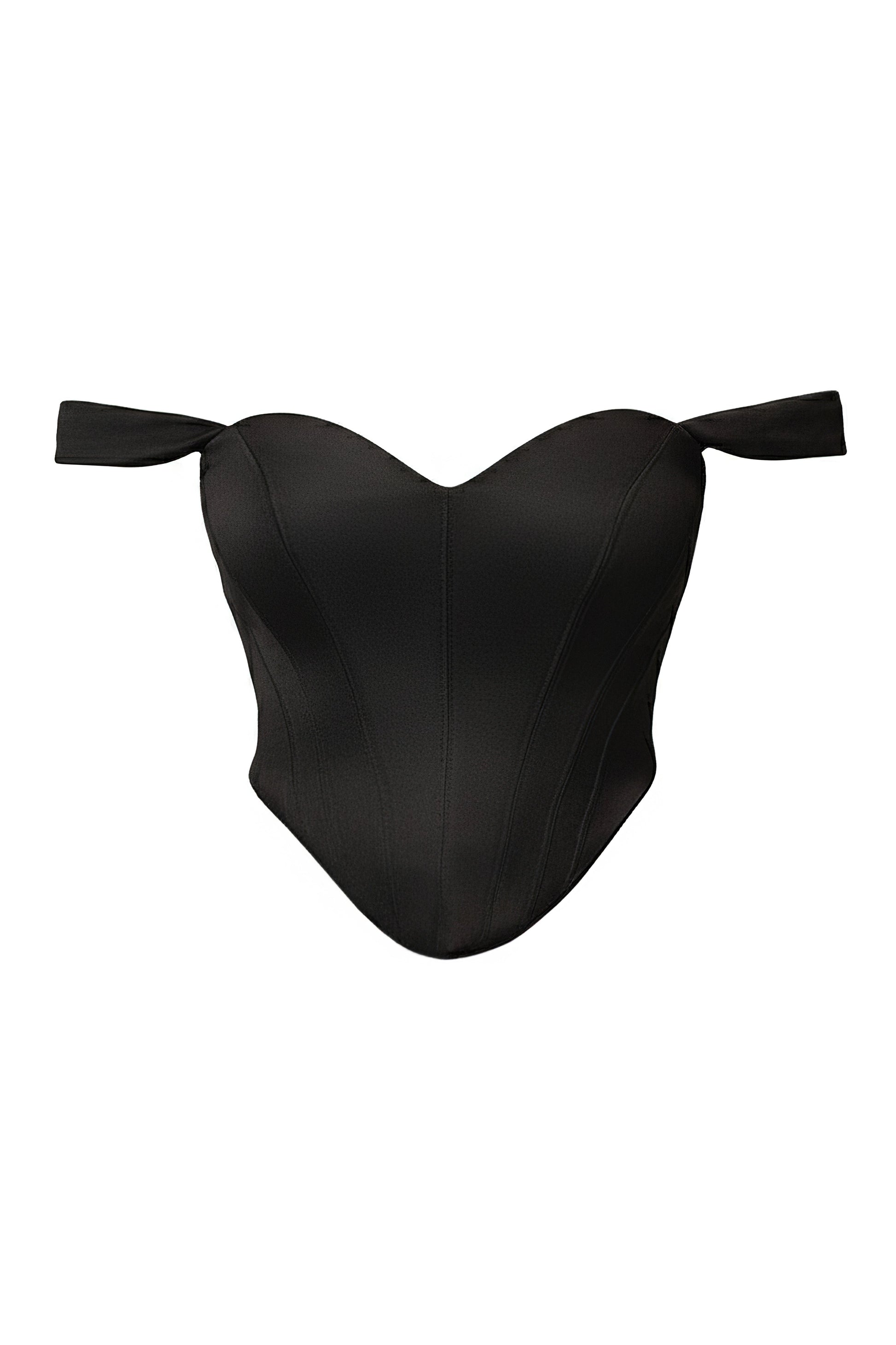 Black Nickie Lace Back Top JLUXLABEL