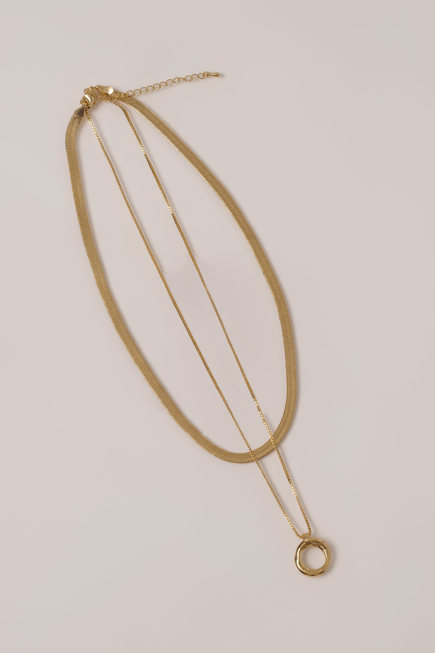 Gold Rue Layered Necklace JLUXLABEL