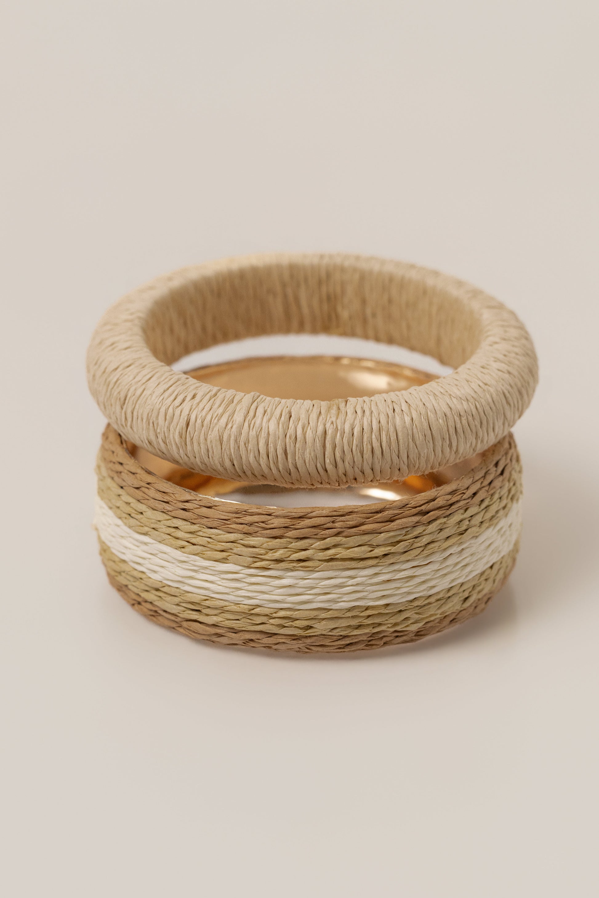 Natural Clear Coast Bangle Set JLUXLABEL
