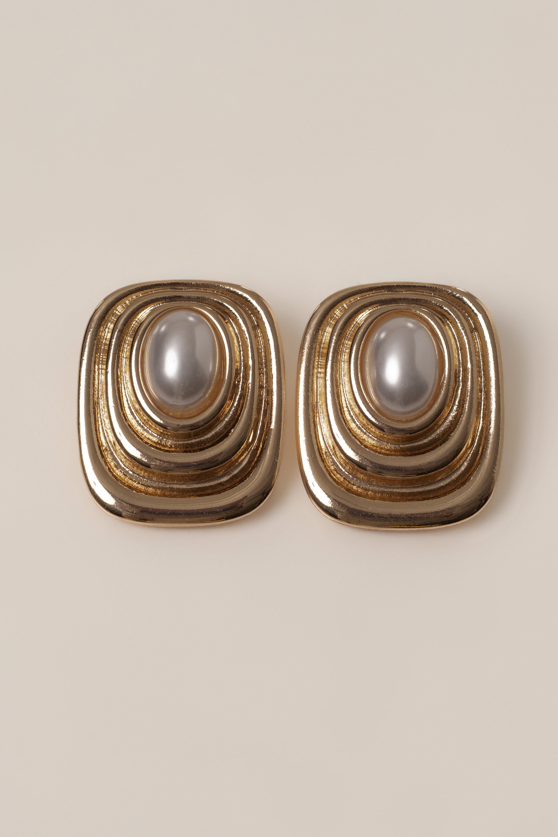 Gold Katalia Pearl Earrings JLUXLABEL