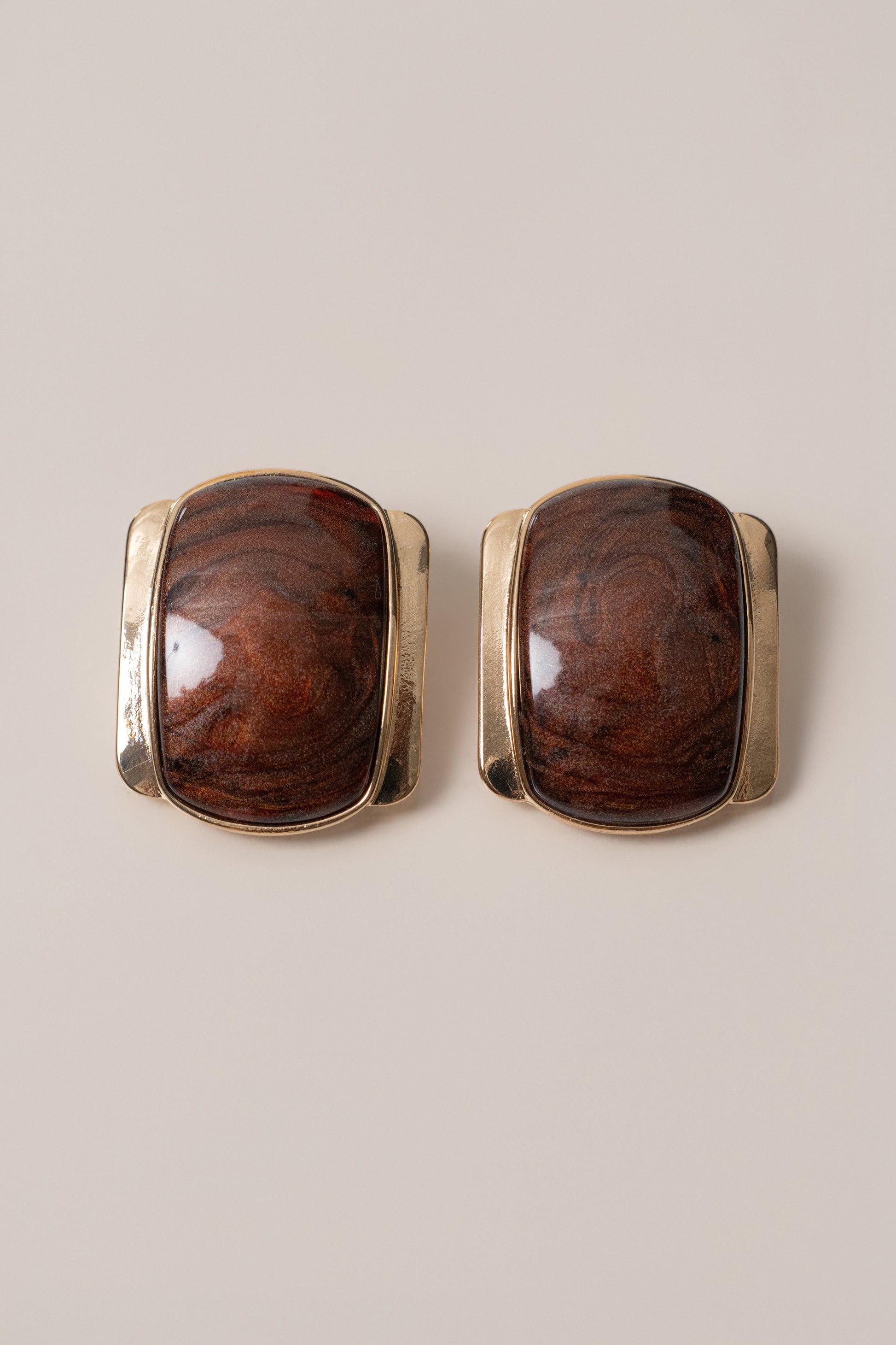 Brown Giovanna Earrings JLUXLABEL