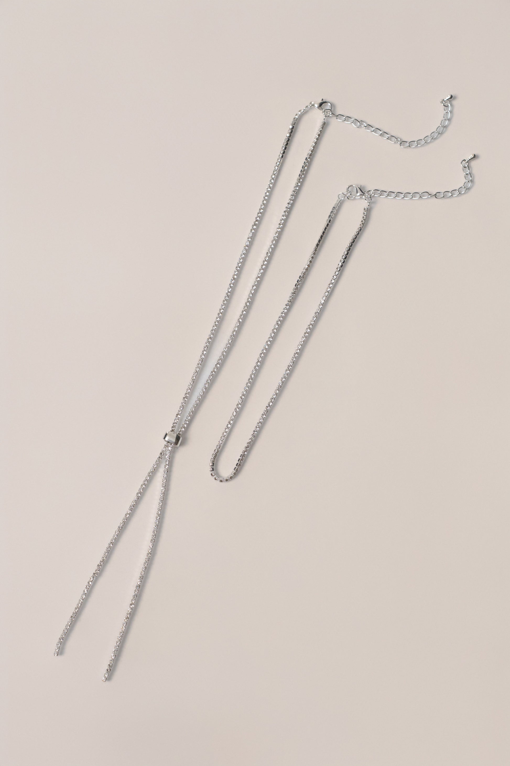 Silver  Arie Layered Necklace JLUXLABEL