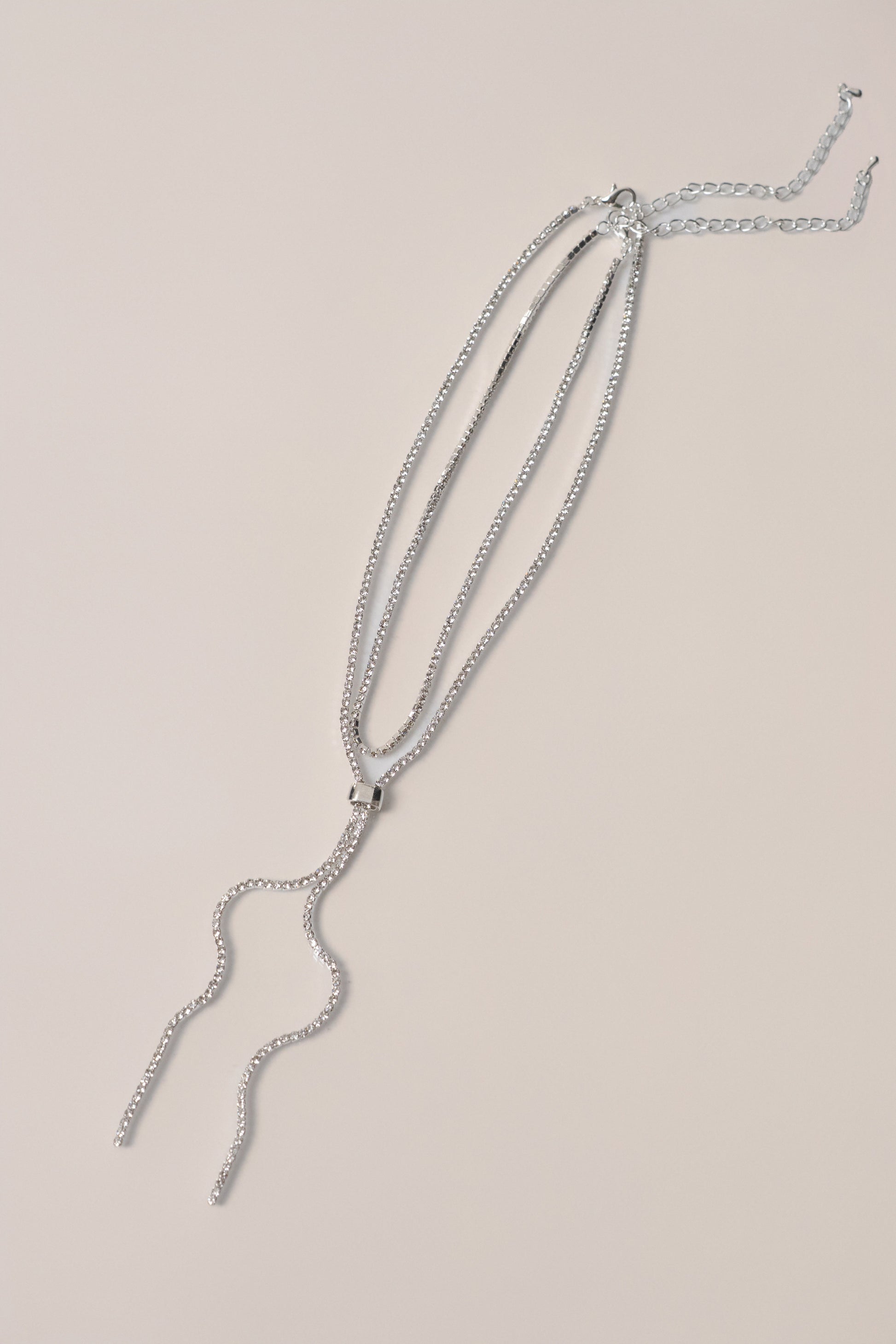Silver  Arie Layered Necklace JLUXLABEL