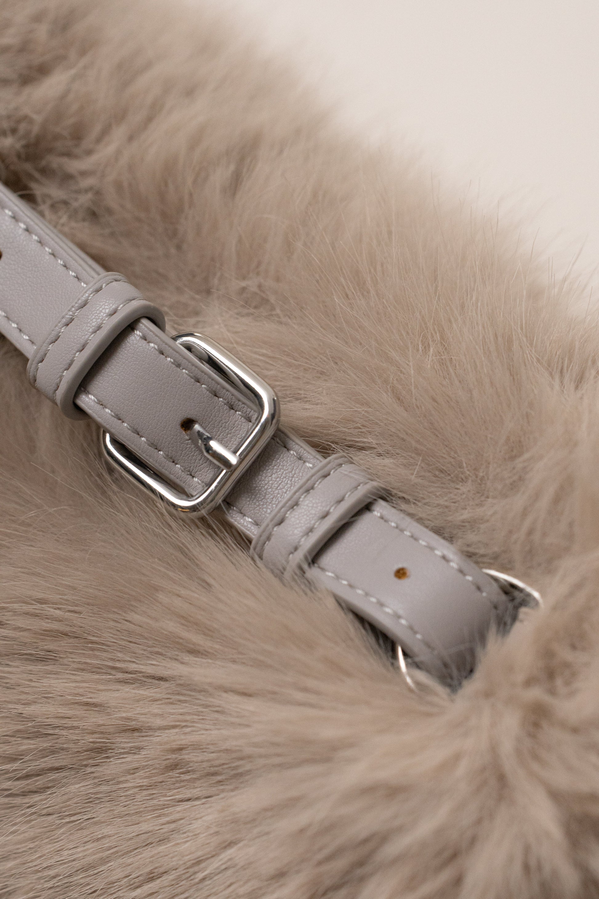 Taupe Soft Season Faux Fur Bag JLUXLABEL
