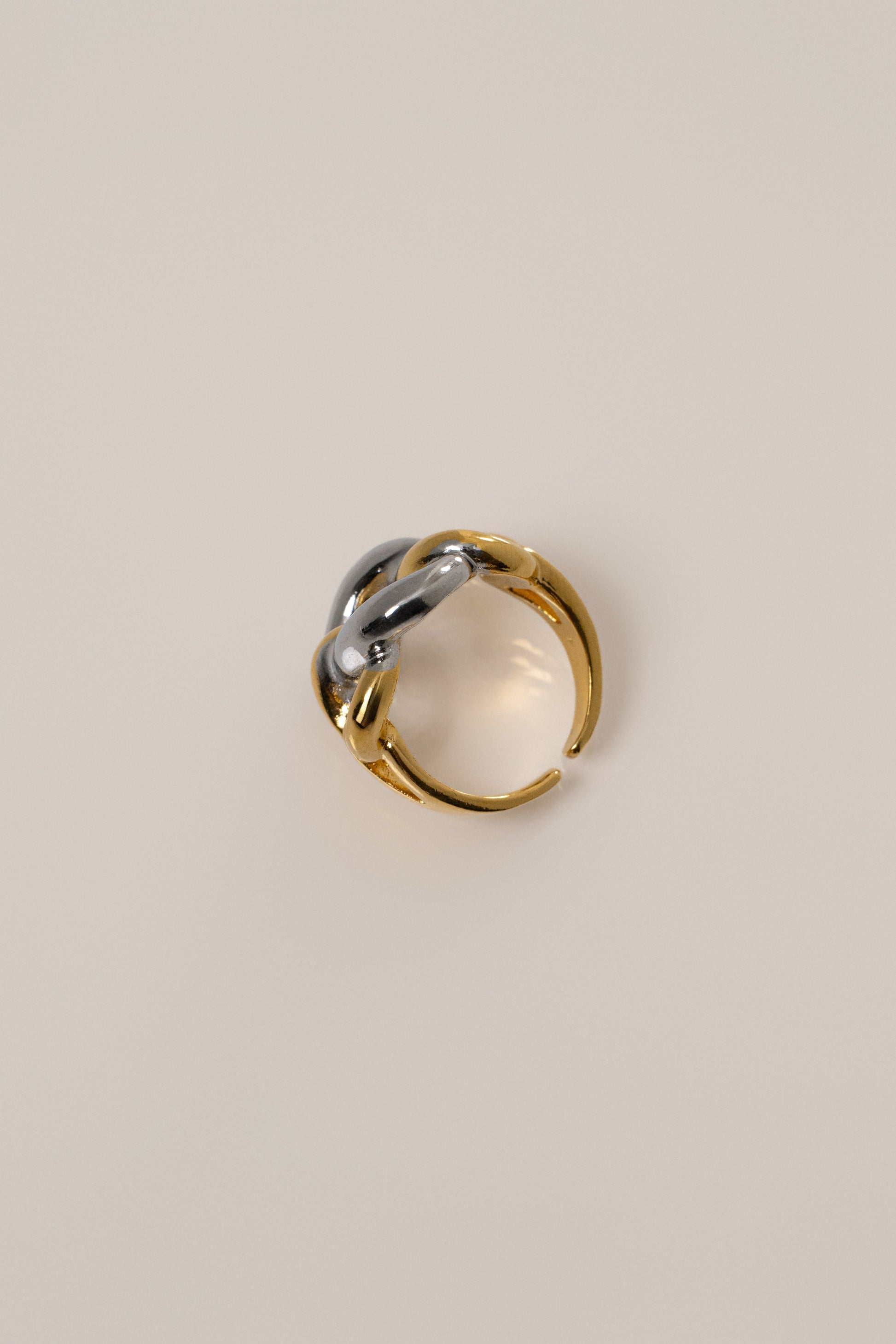 Silver/Gold Jae Open Band Ring JLUXLABEL