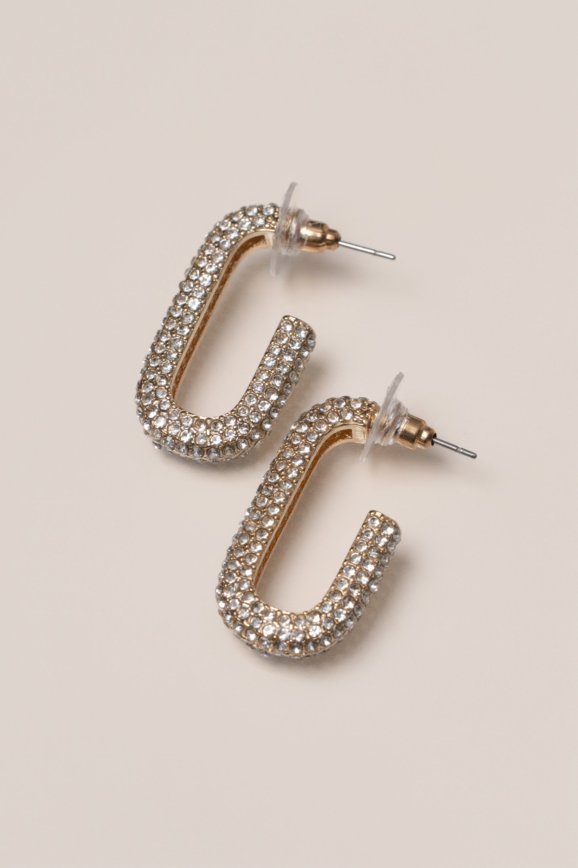 Gold Vera Paved Earrings JLUXLABEL