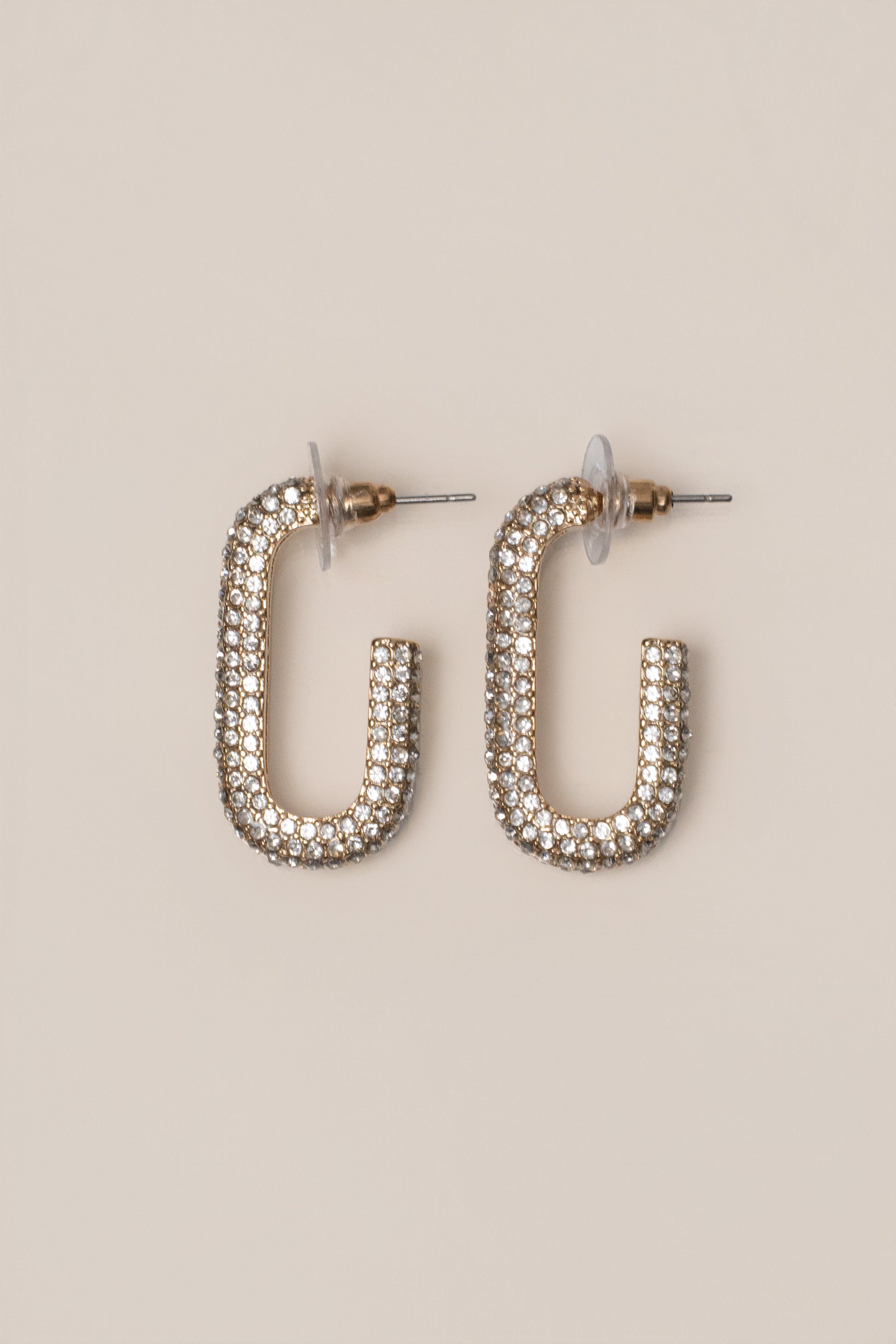 Gold Vera Paved Earrings JLUXLABEL