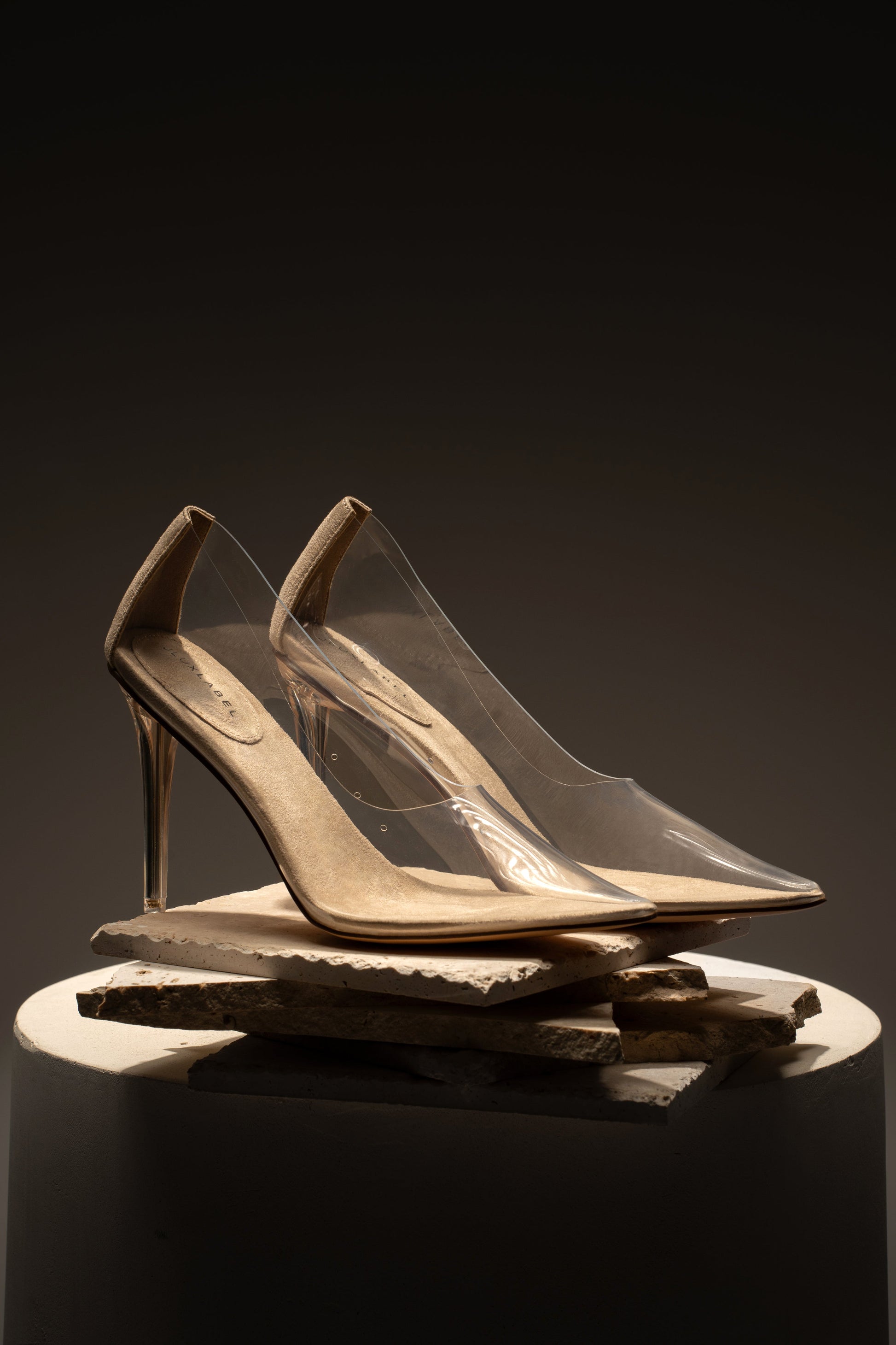 Glass Doll Clear Pumps JLUXLABEL