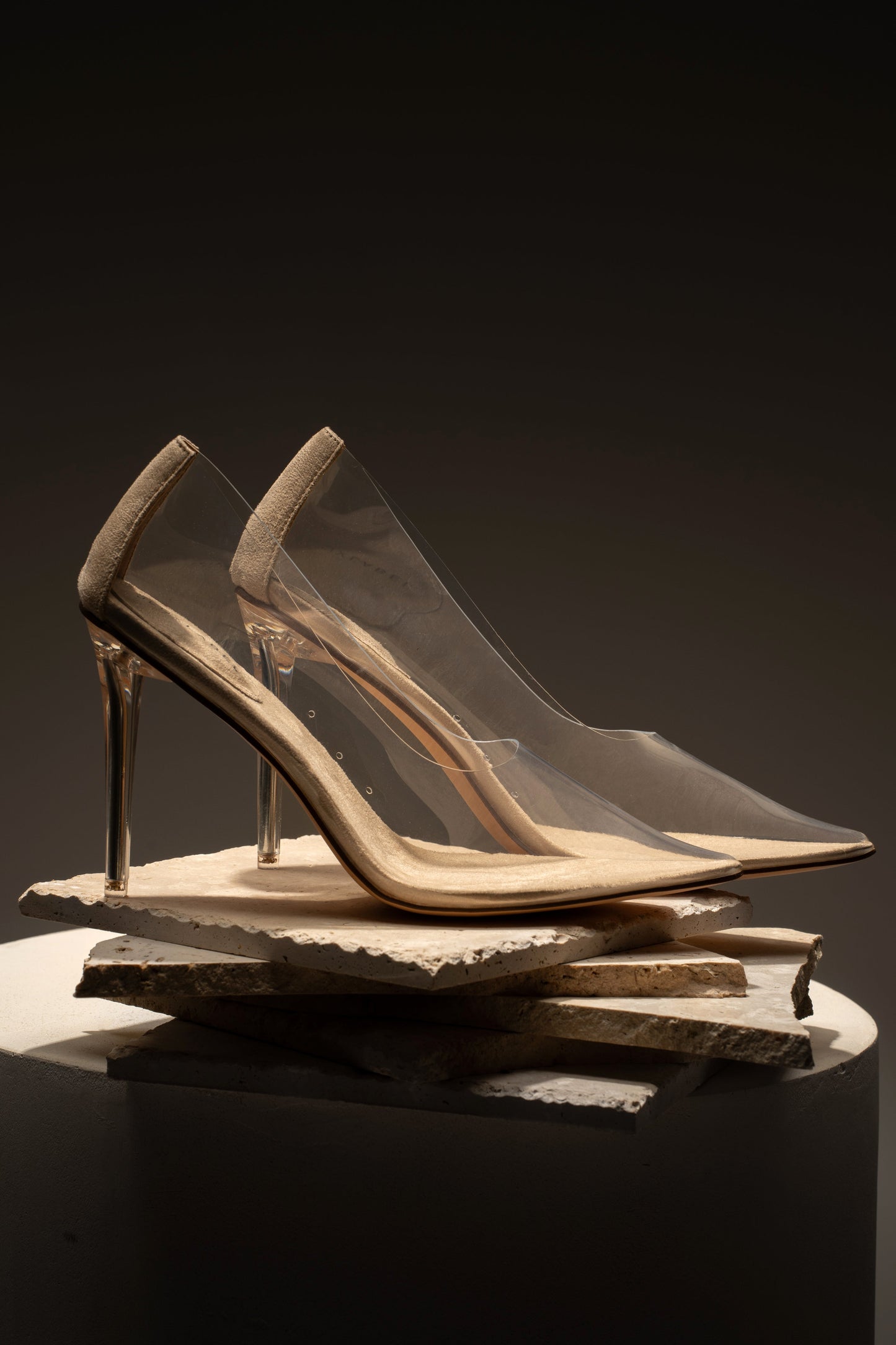 Glass Doll Clear Pumps JLUXLABEL