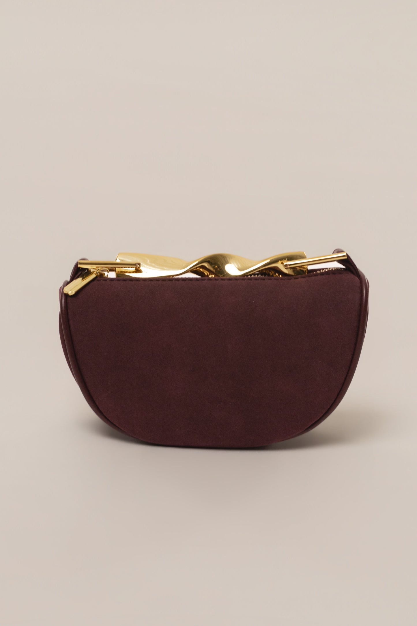 Burgundy Miami Crescent Handbag JLUXLABEL