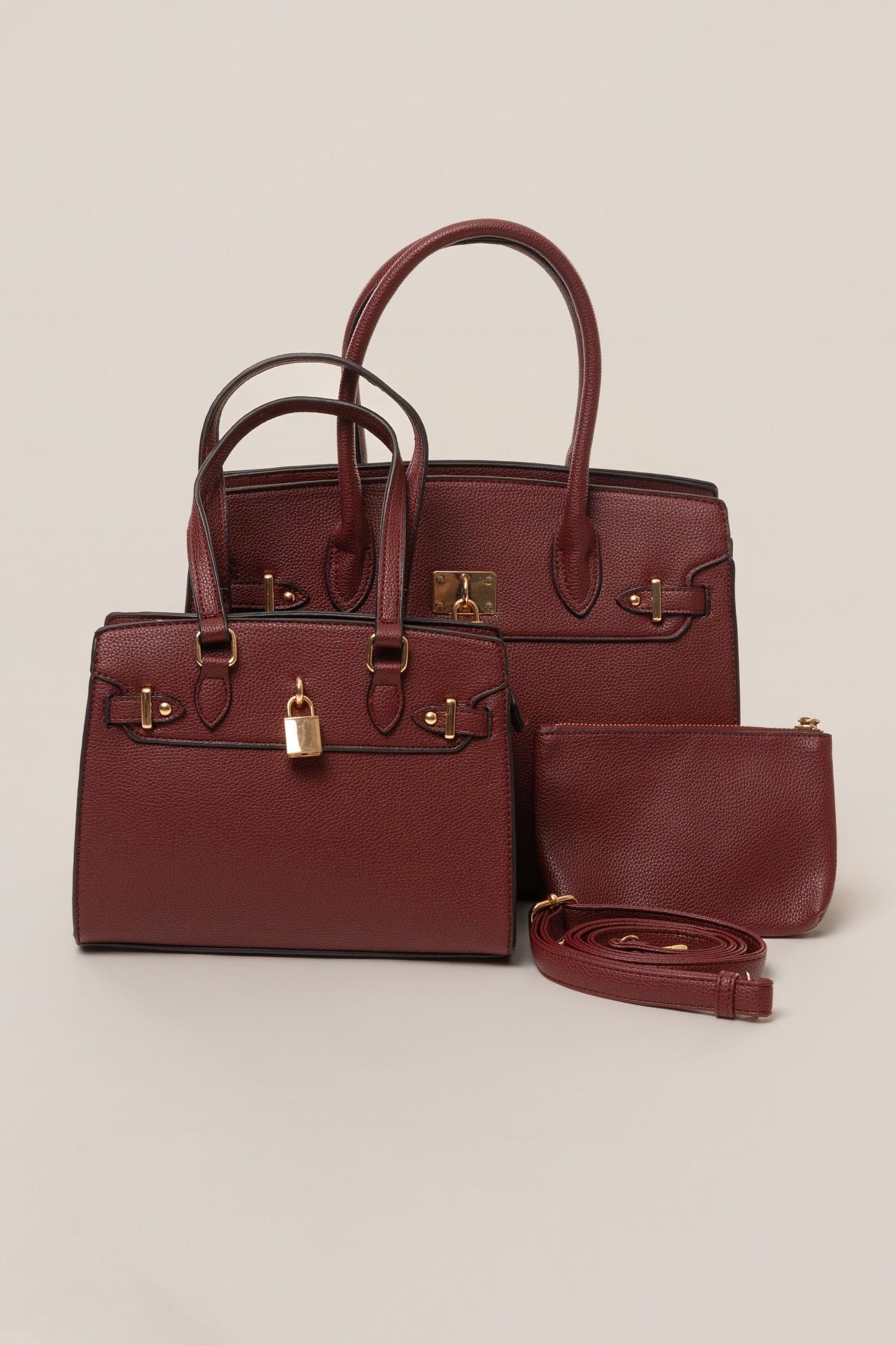 Burgundy Alva Handbag NEWFASHIONEDGE