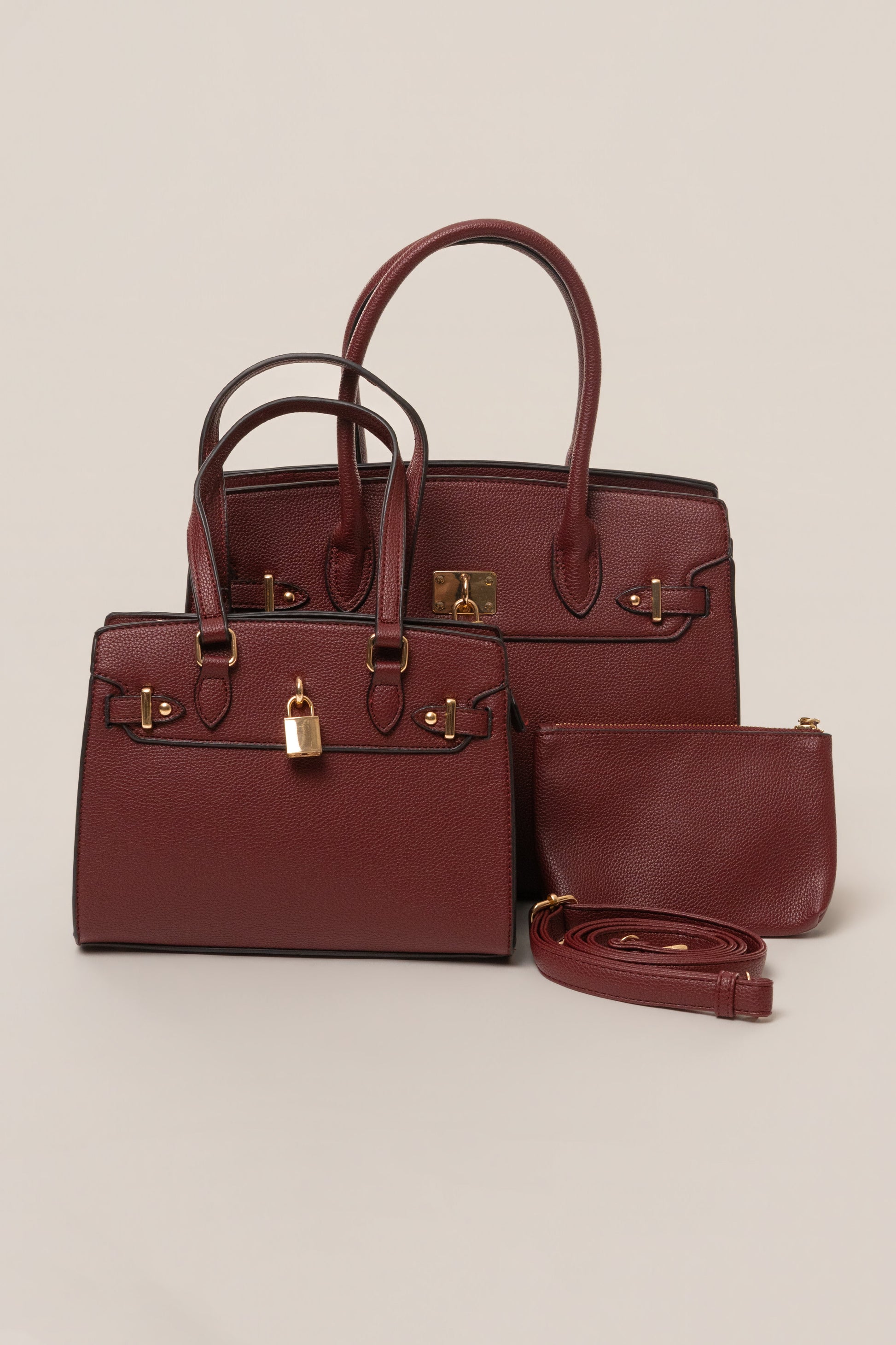 Burgundy Alva Handbag NEWFASHIONEDGE