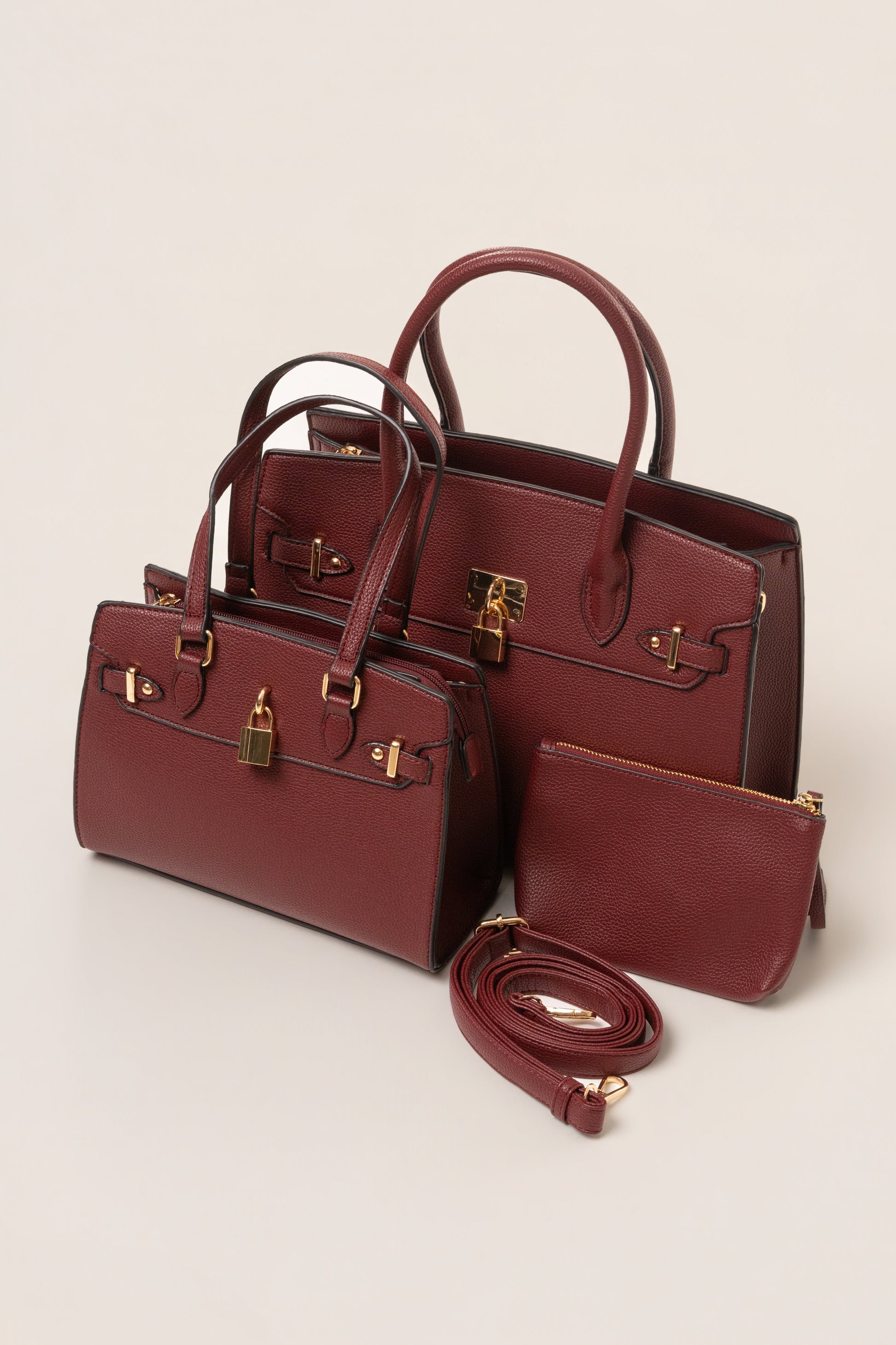 Burgundy Alva Handbag NEWFASHIONEDGE