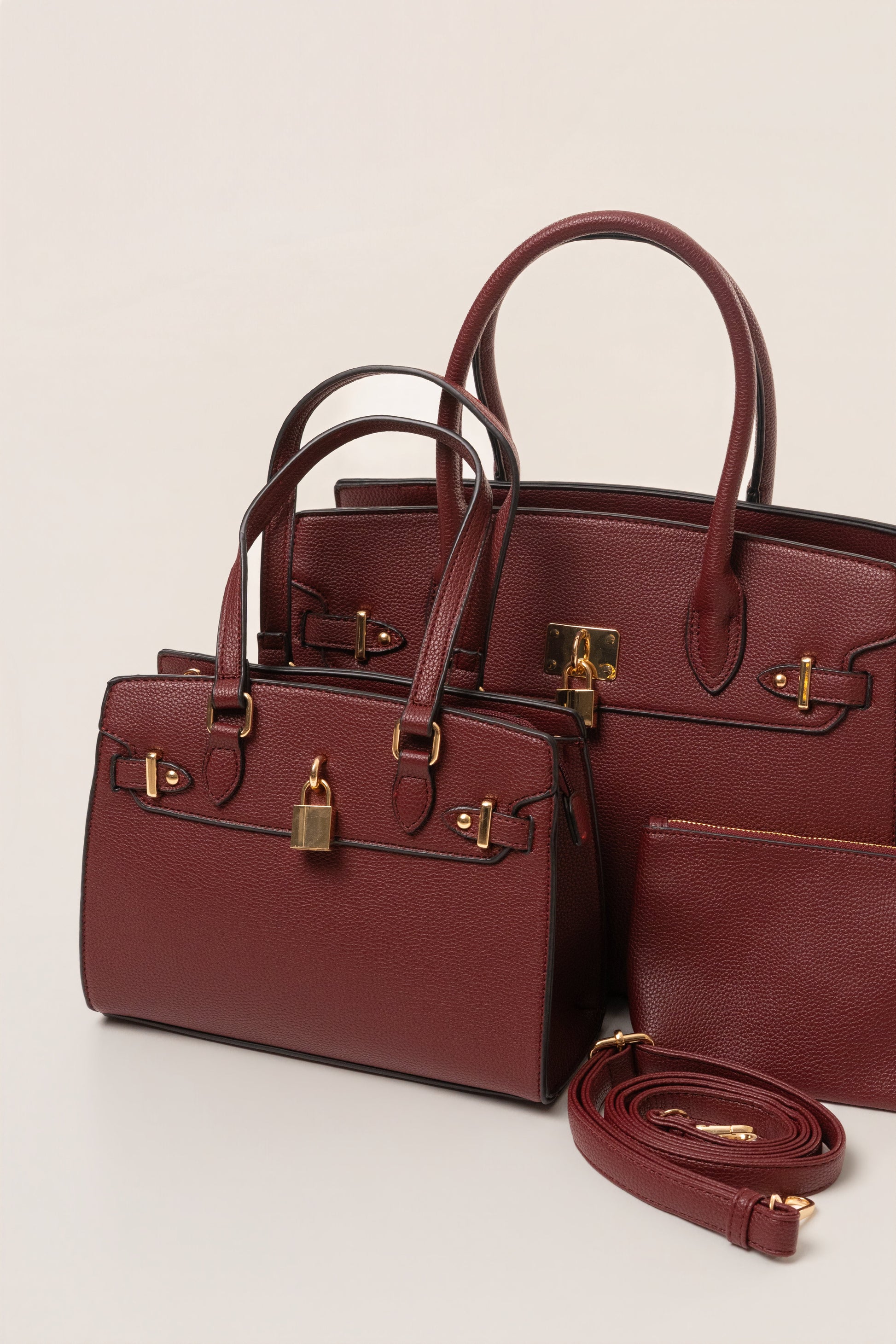 Burgundy Alva Handbag NEWFASHIONEDGE