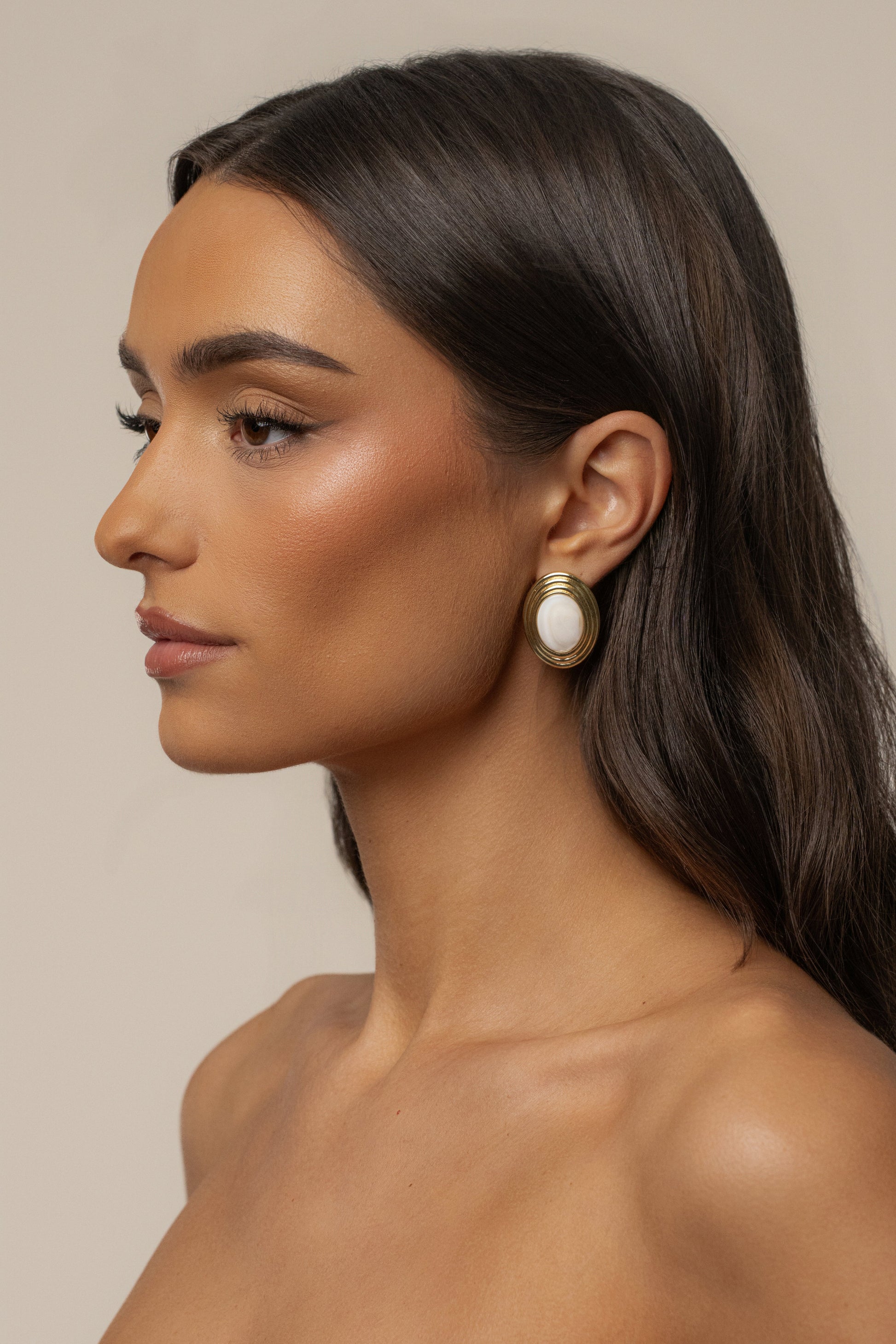 Gold Imperial Pearl Earrings JLUXLABEL