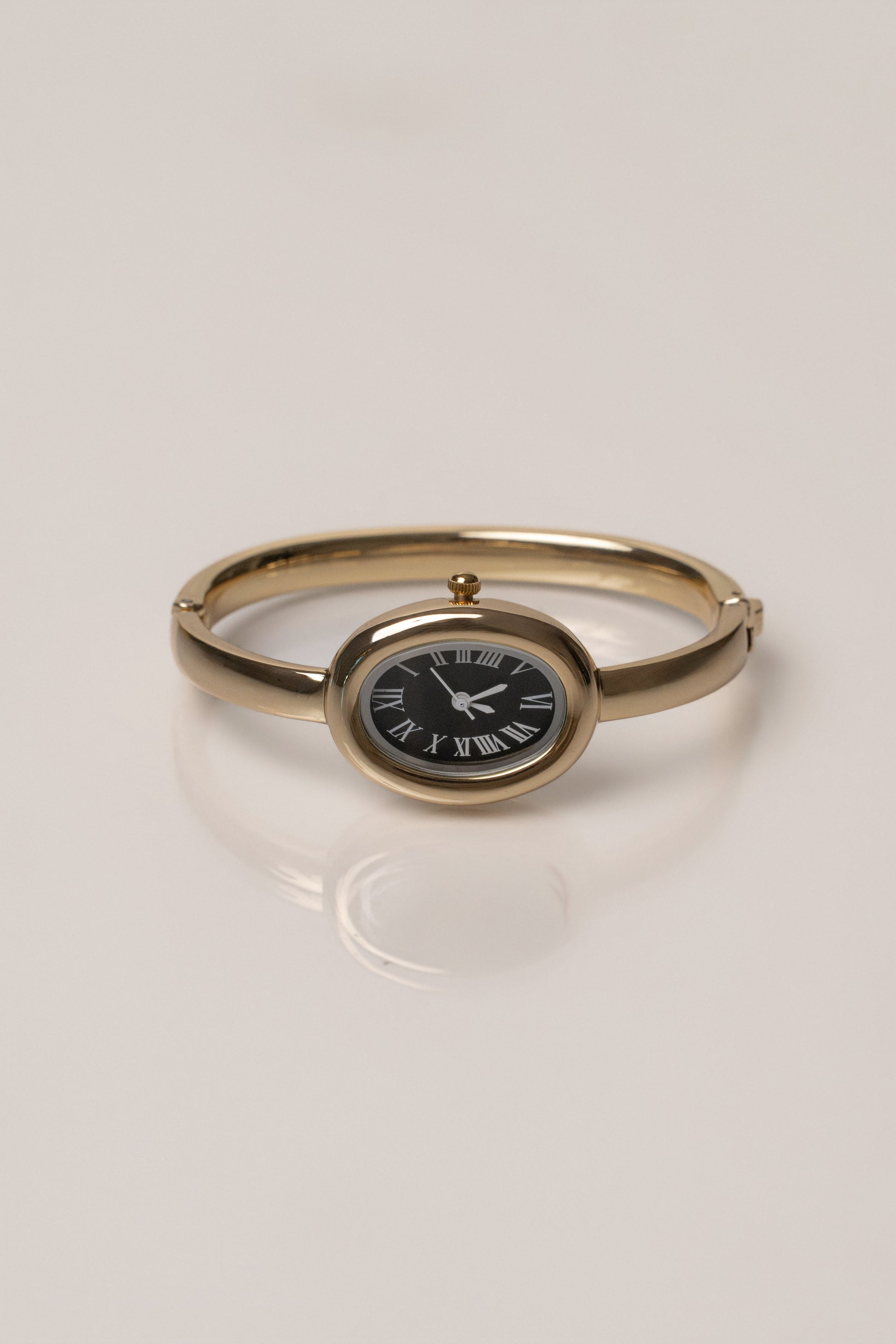 Gold Polished Hour Watch JLUXLABEL