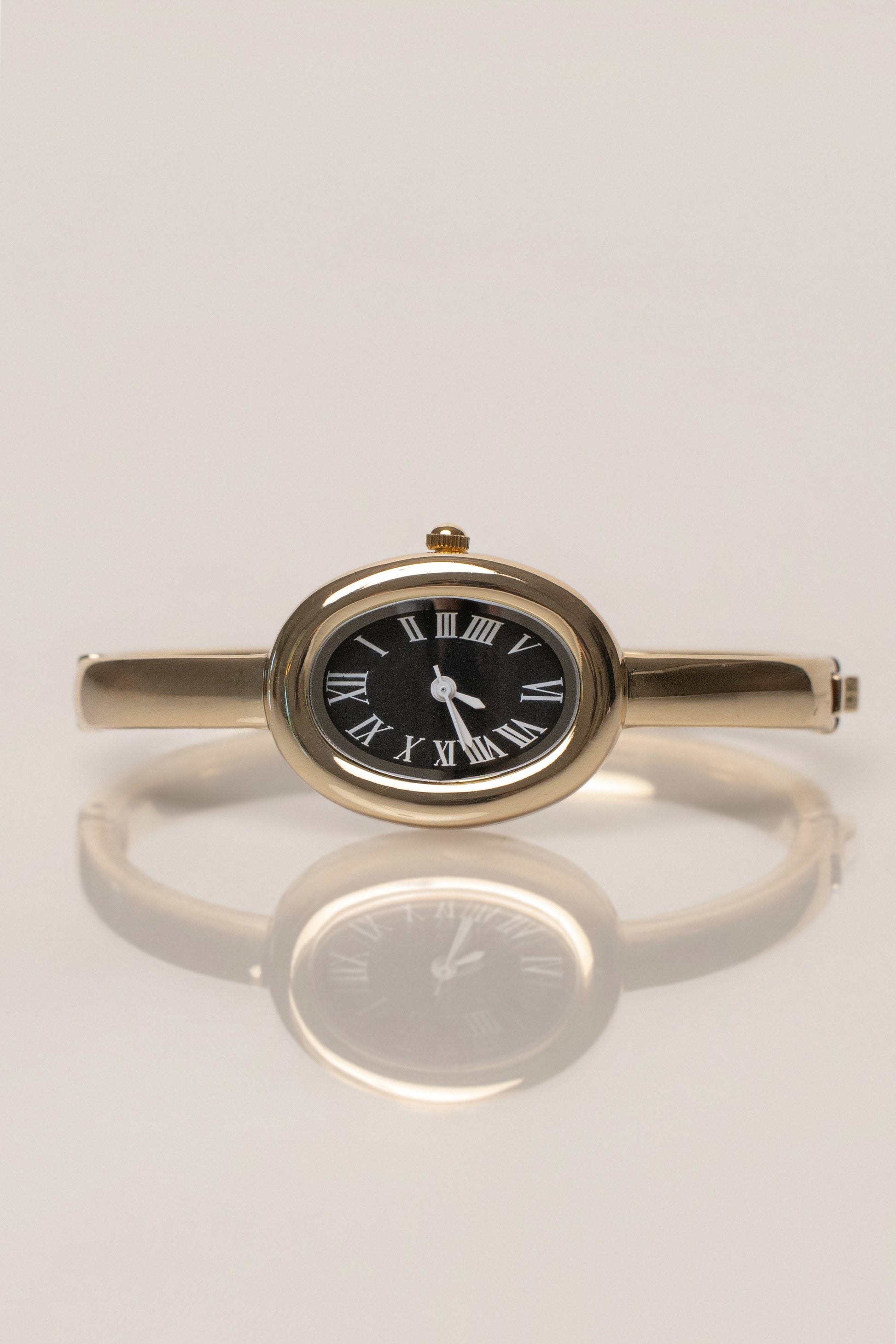 Gold Polished Hour Watch JLUXLABEL