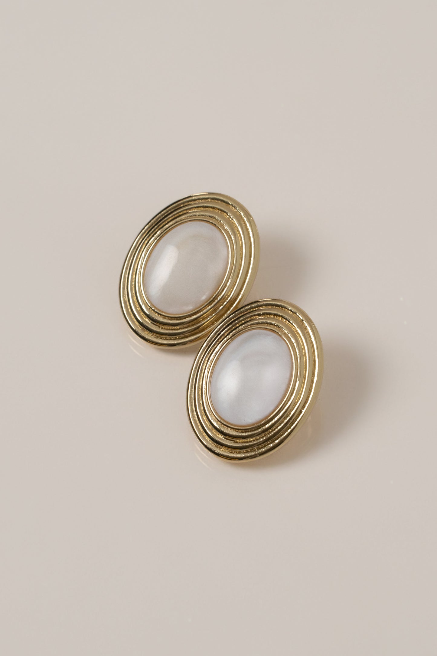 Gold Imperial Pearl Earrings JLUXLABEL