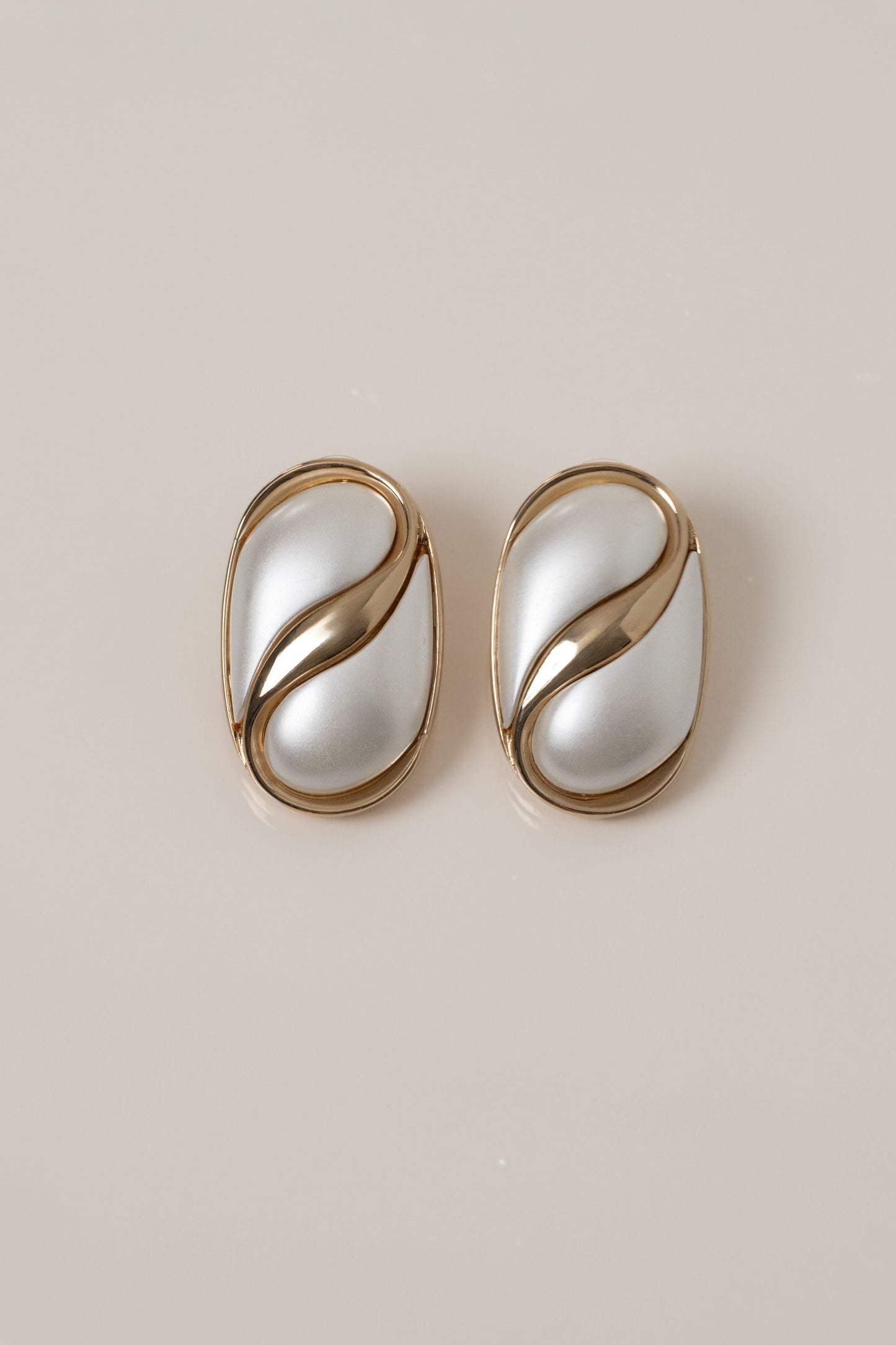 Gold Perla Earrings JLUXLABEL
