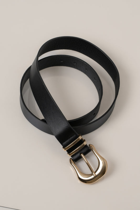 Black Dahlia Buckle Belt JLUXLABEL