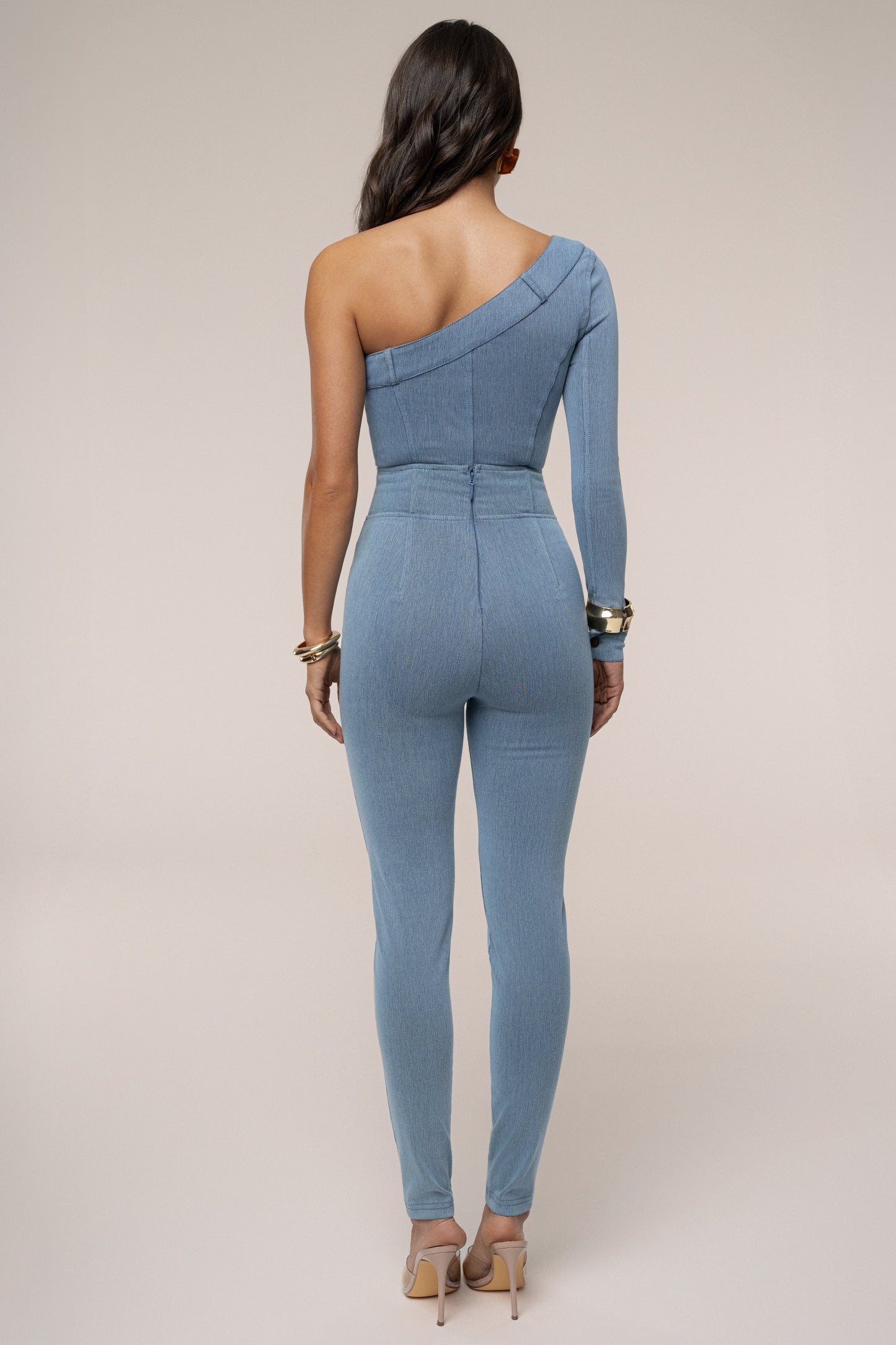 Medium Wash Button Me Up Bodysuit JLUXLABEL
