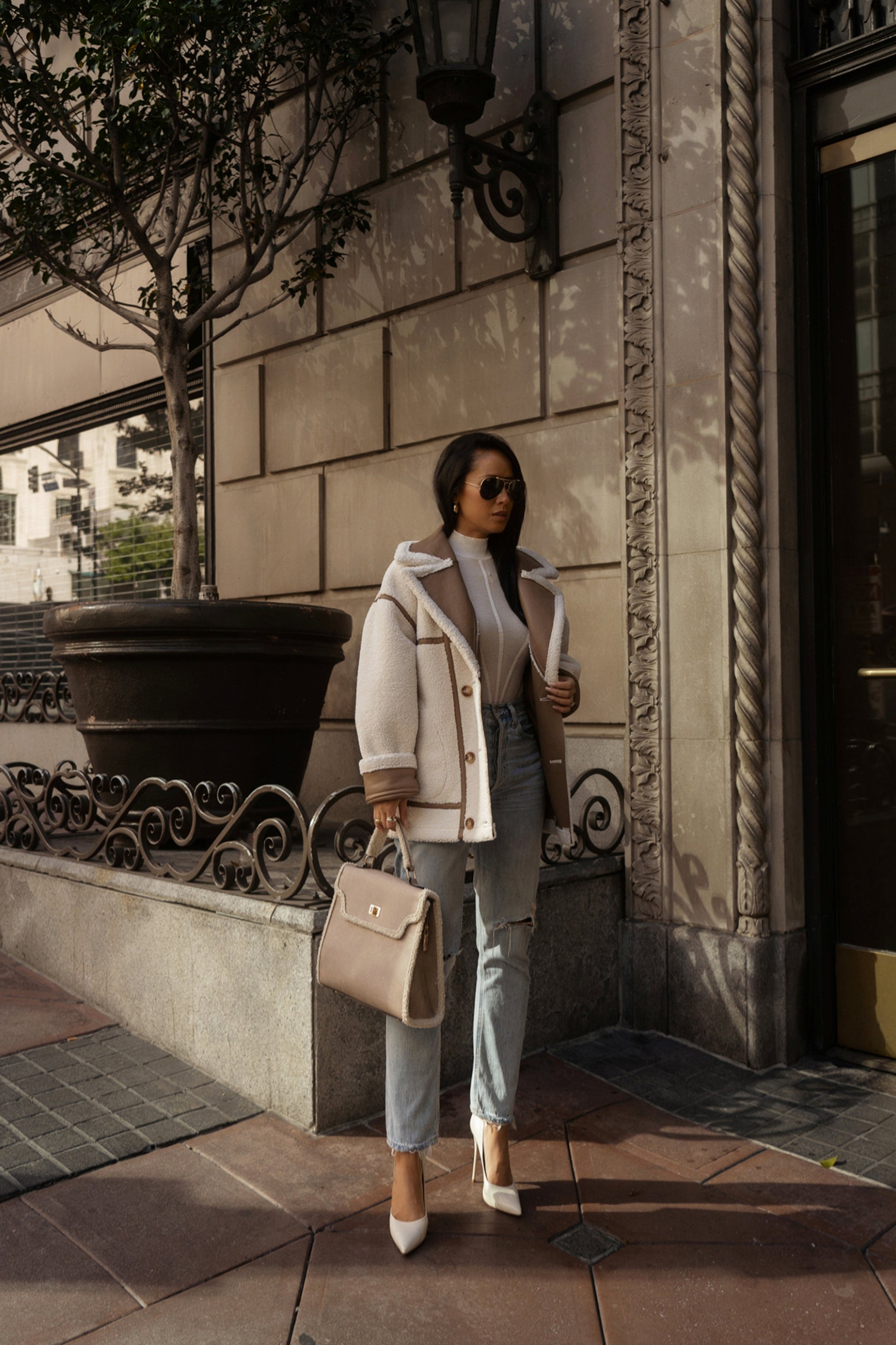 Tan Never Settle Reversible Teddy Jacket JLUXLABEL