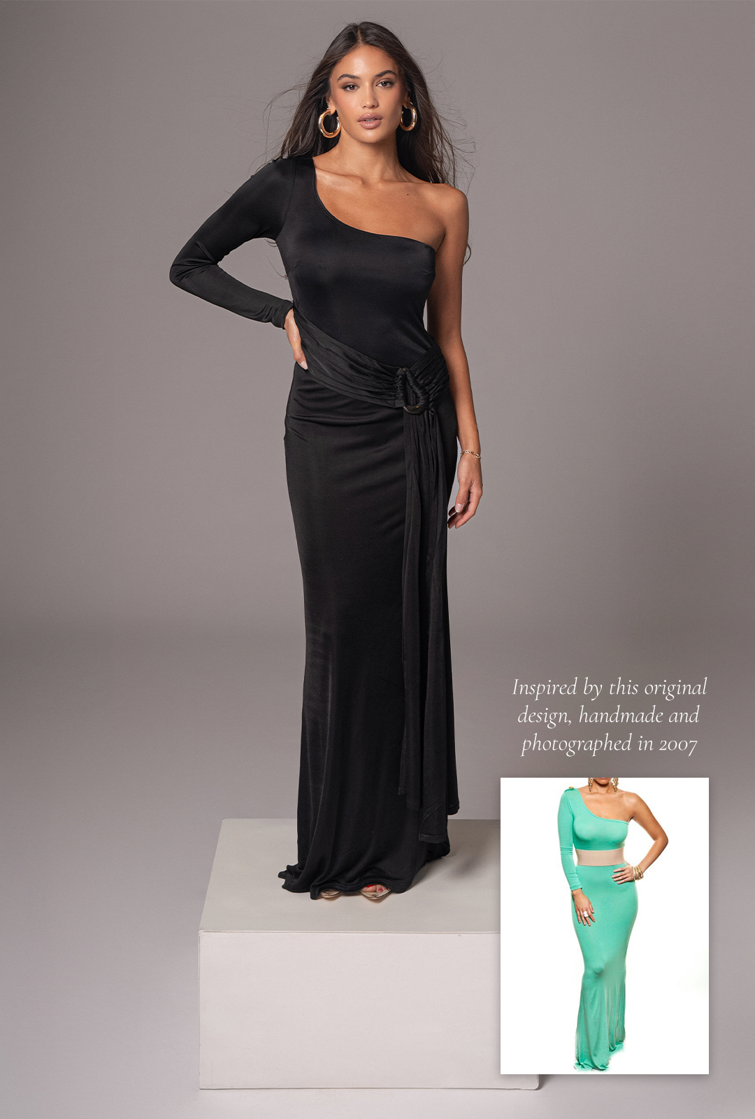 Black Muoi Maxi Dress JLUXLABEL