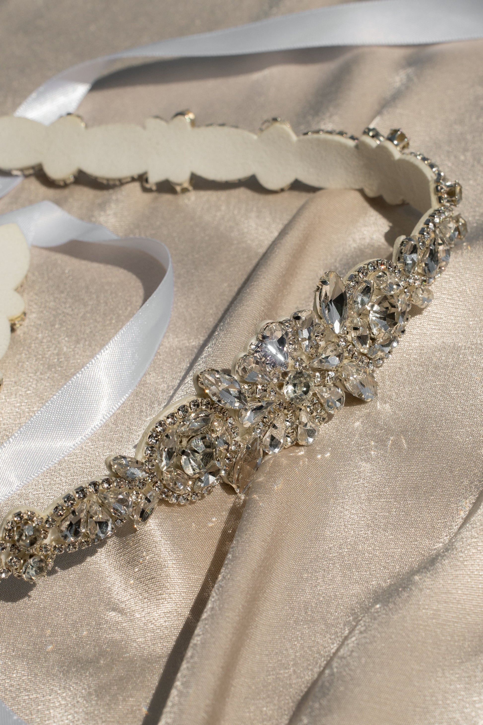 Silver Eternal Love Bridal Sash JLUXLABEL