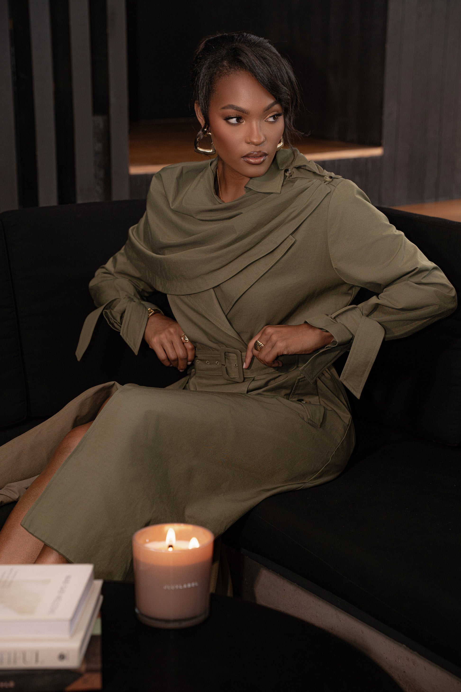 Olive The Classic Trench Coat JLUXLABEL
