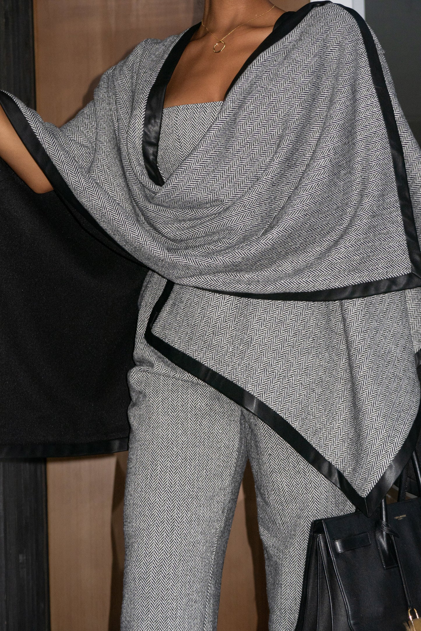 Herringbone Reversible Shawl JLUXLABEL