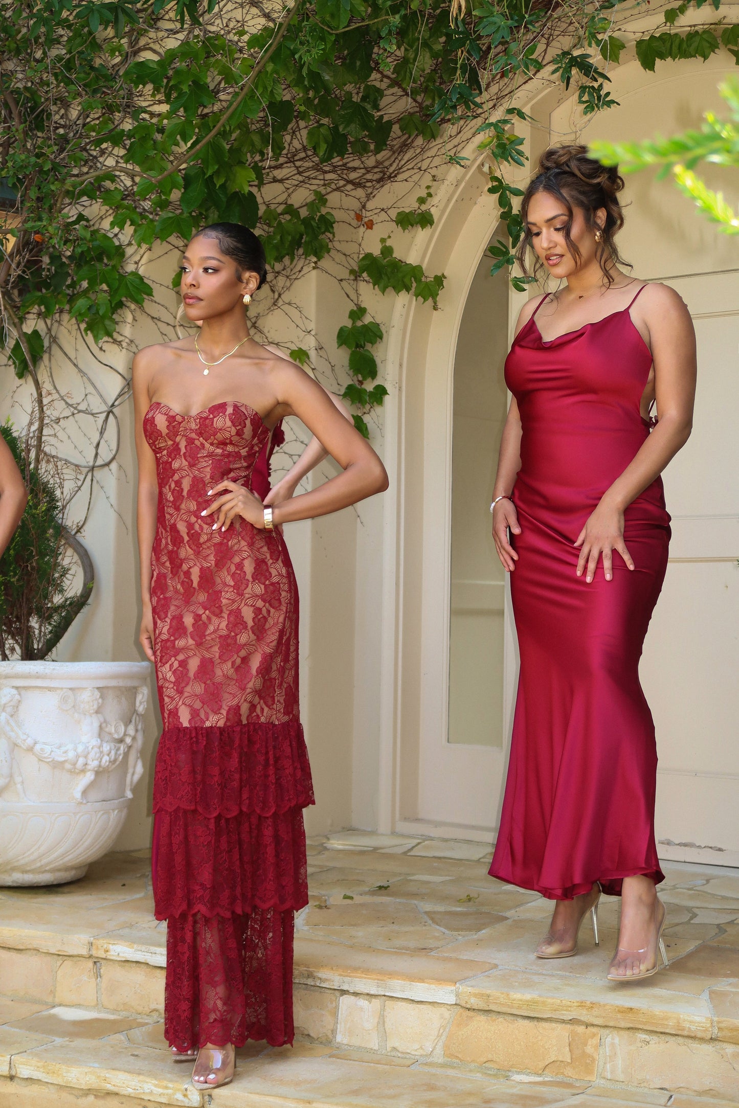 Red Fairytale Ending Lace Maxi Dress NEWFASHIONEDGE