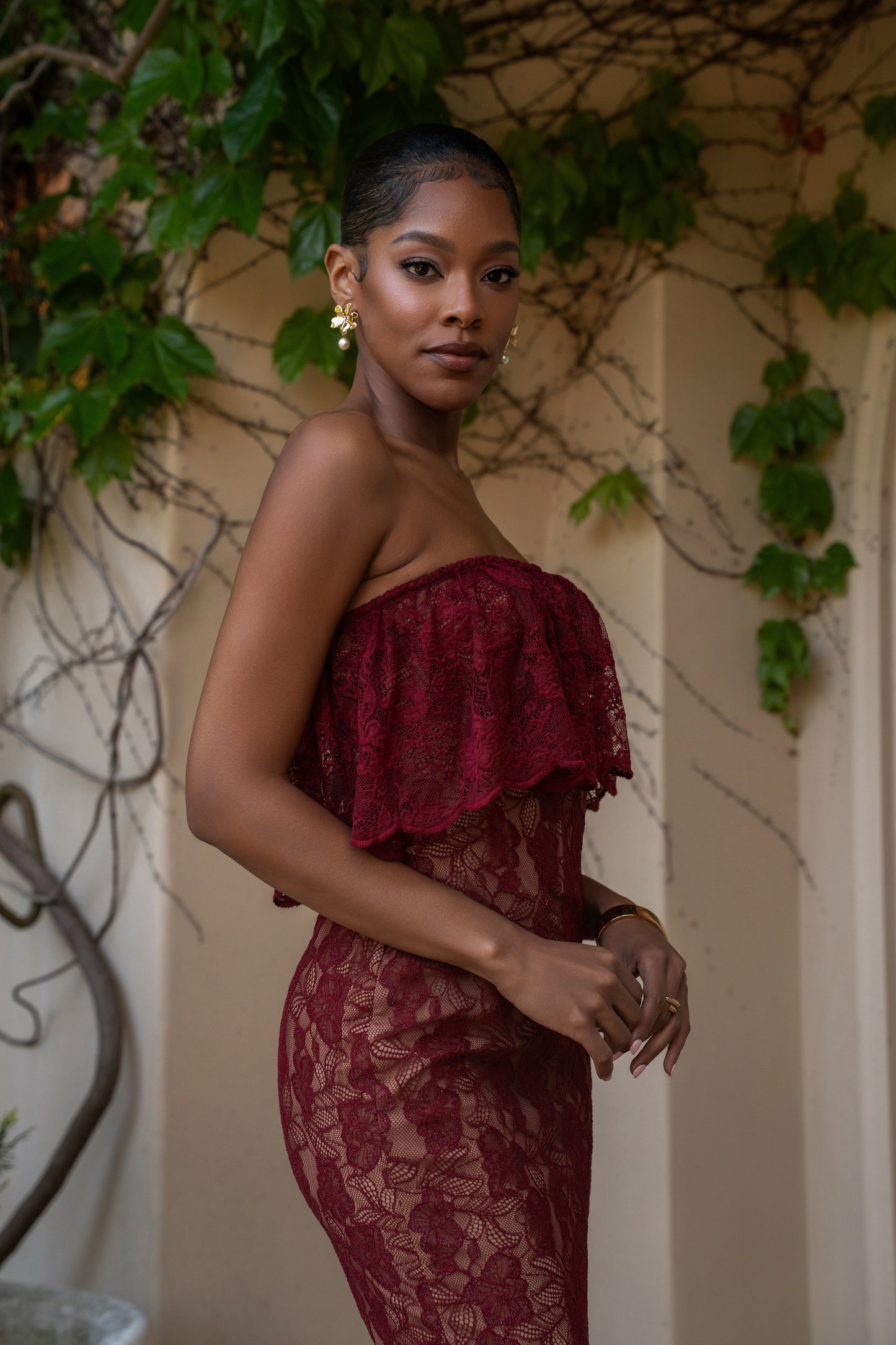 Red Fairytale Ending Lace Maxi Dress NEWFASHIONEDGE