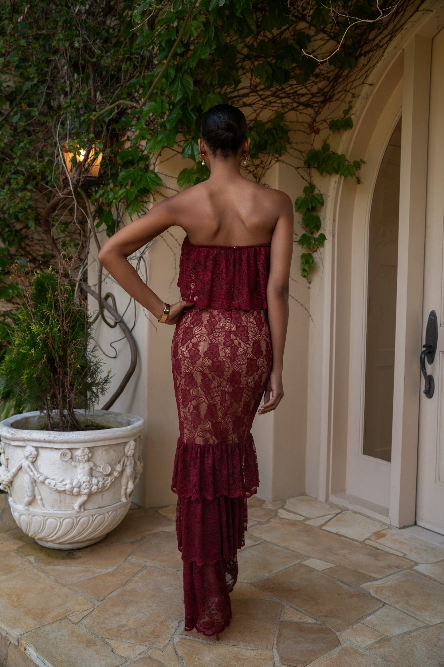 Red Fairytale Ending Lace Maxi Dress NEWFASHIONEDGE