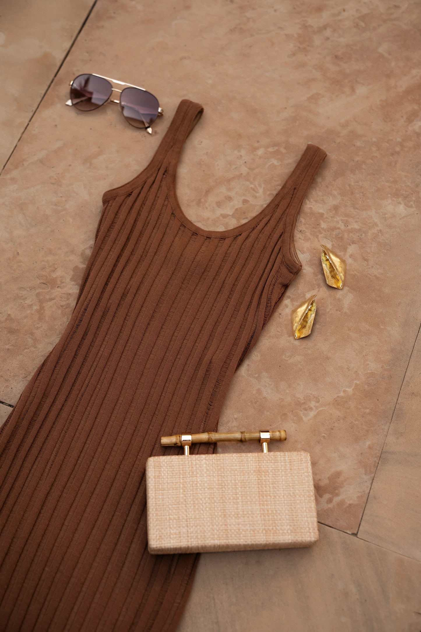 Pecan Beverly Hills Maxi Dress JLUXLABEL