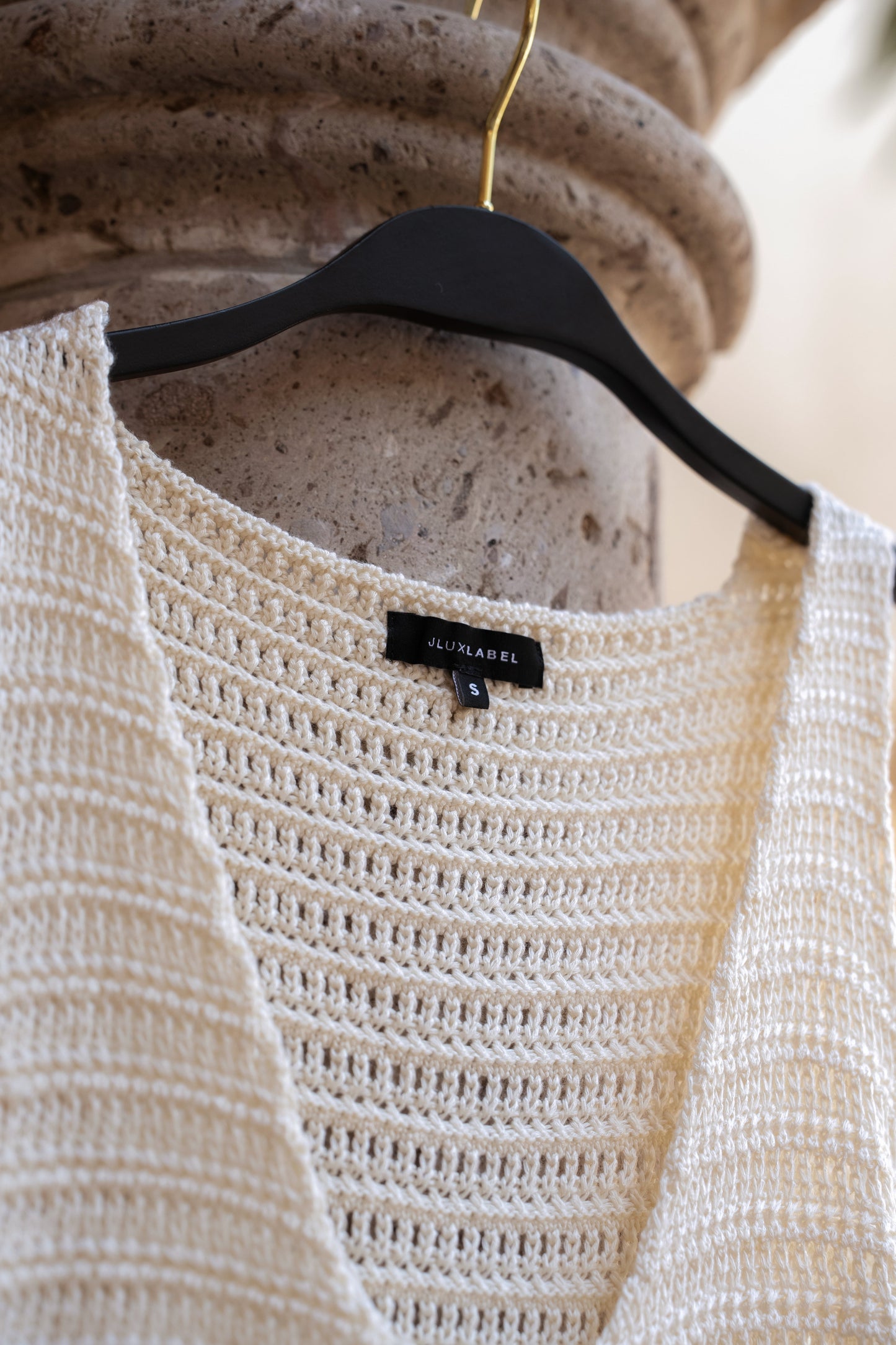 Ivory Salmah Crochet Top JLUXLABEL