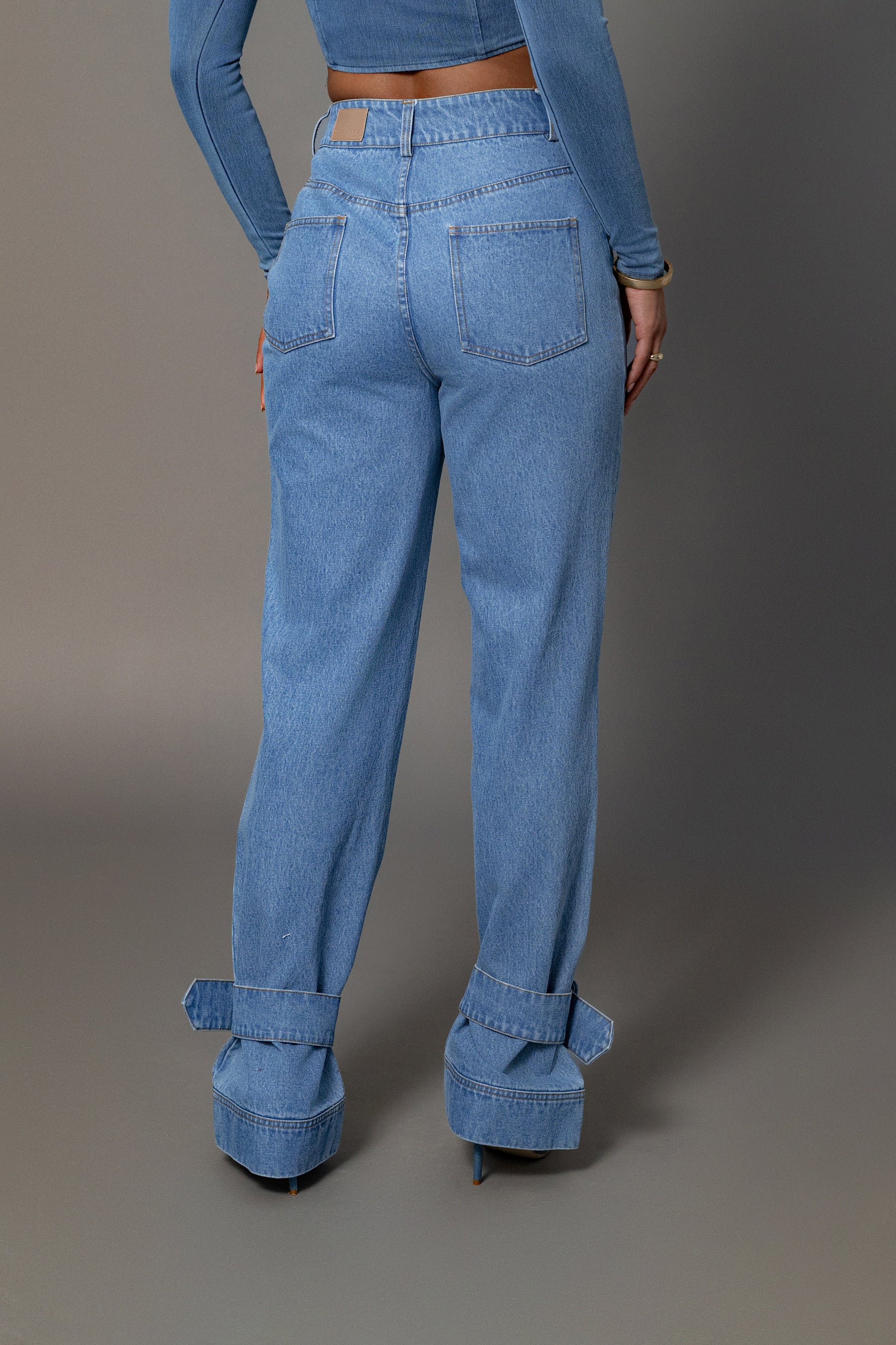Medium Wash Sissel Denim Jeans JLUXLABEL