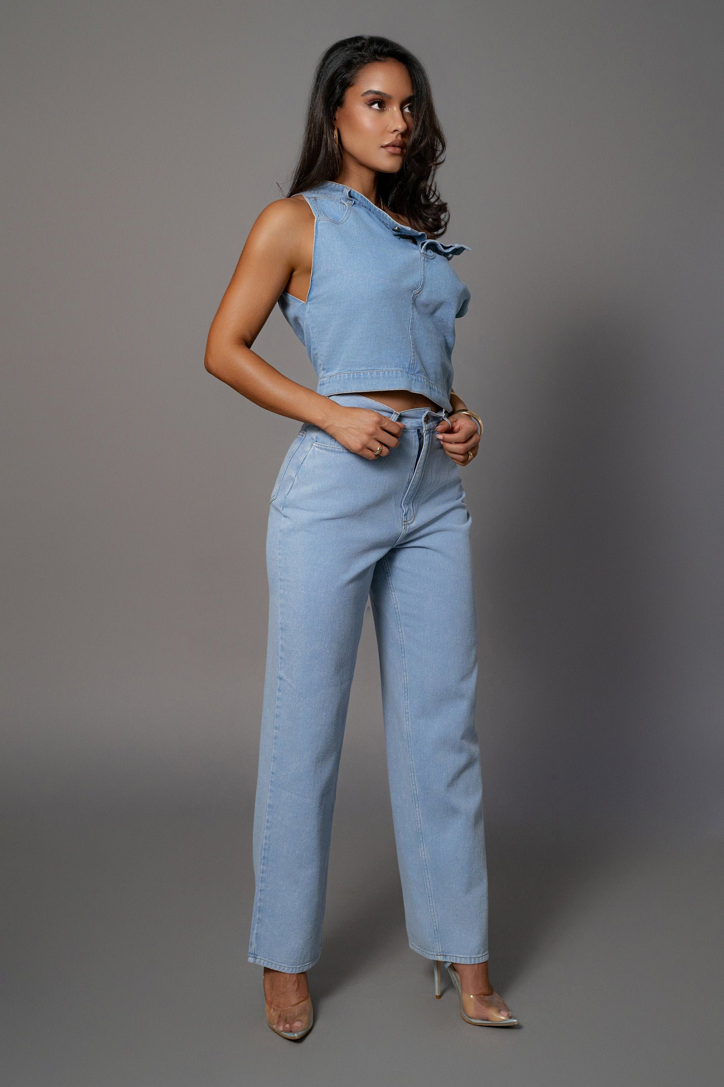 Medium Wash Denim Aline Jeans JLUXLABEL