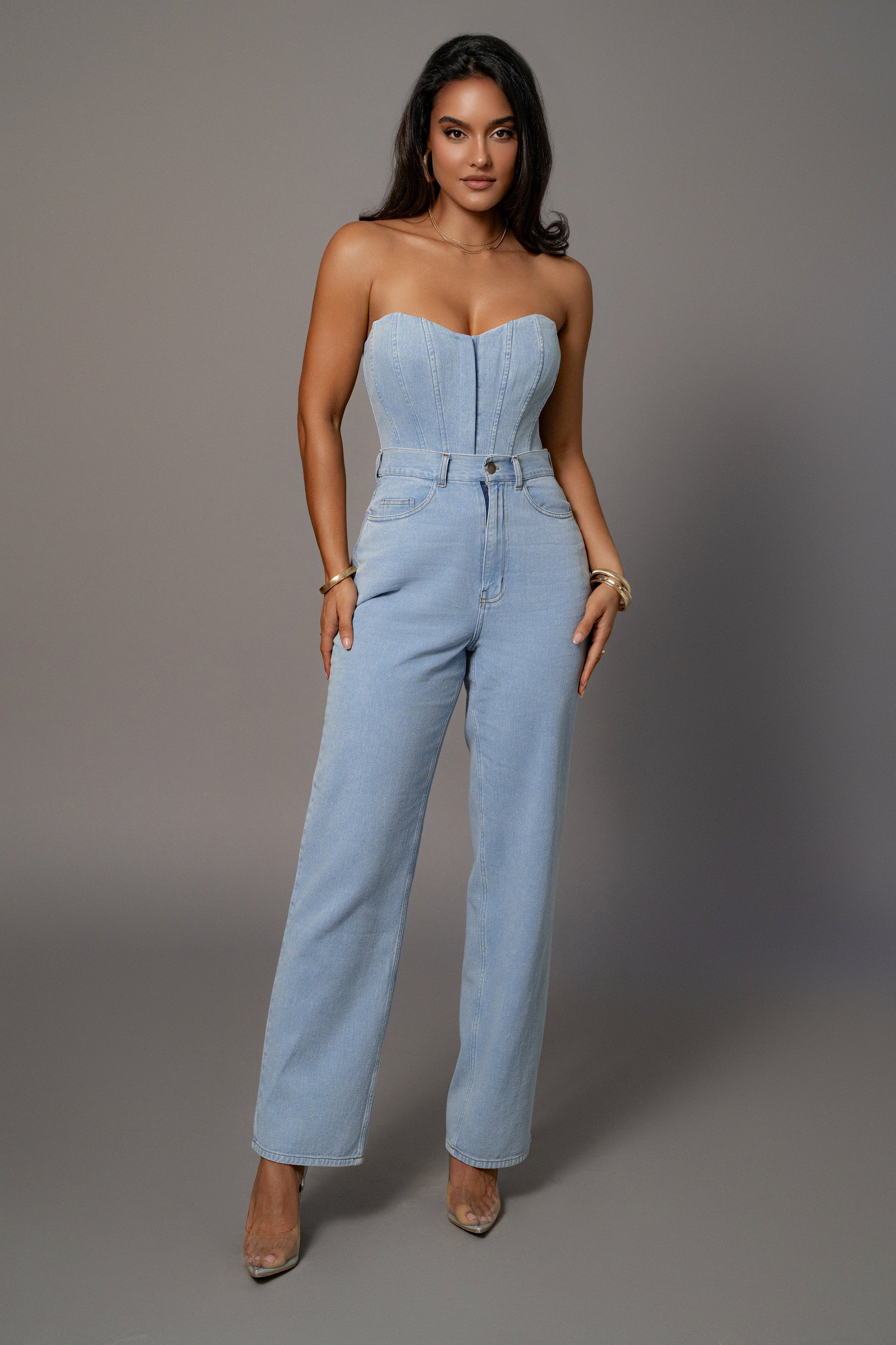 Medium Wash Denim Aline Jeans JLUXLABEL